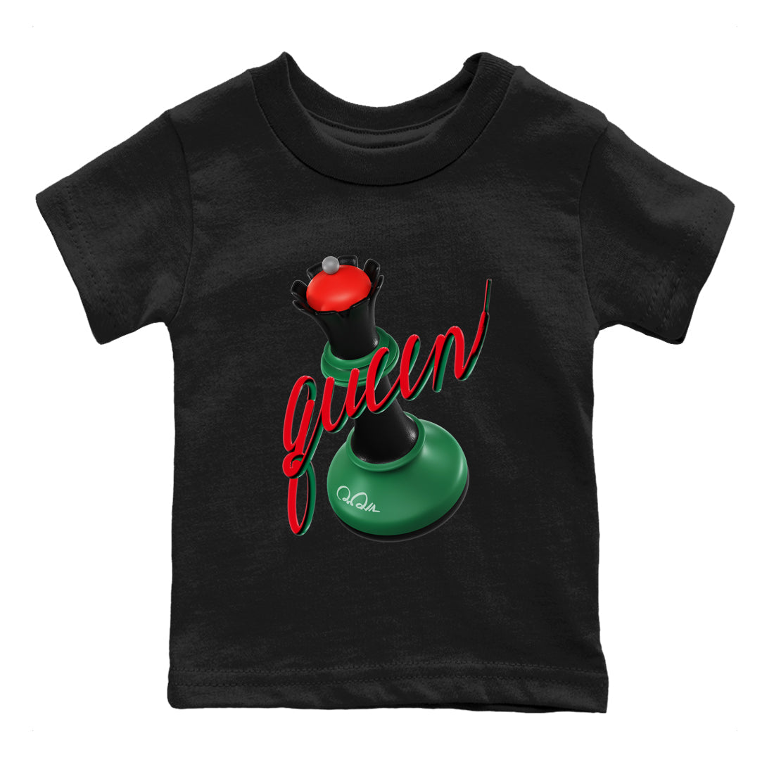 Jordan 2 Low Christmas X-mas Holiday special gift shirt to match jordans 3D Queen sneaker tees Air Jordan 2 Christmas Drip Gear Zone Baby Toddler Black 2 T-Shirt