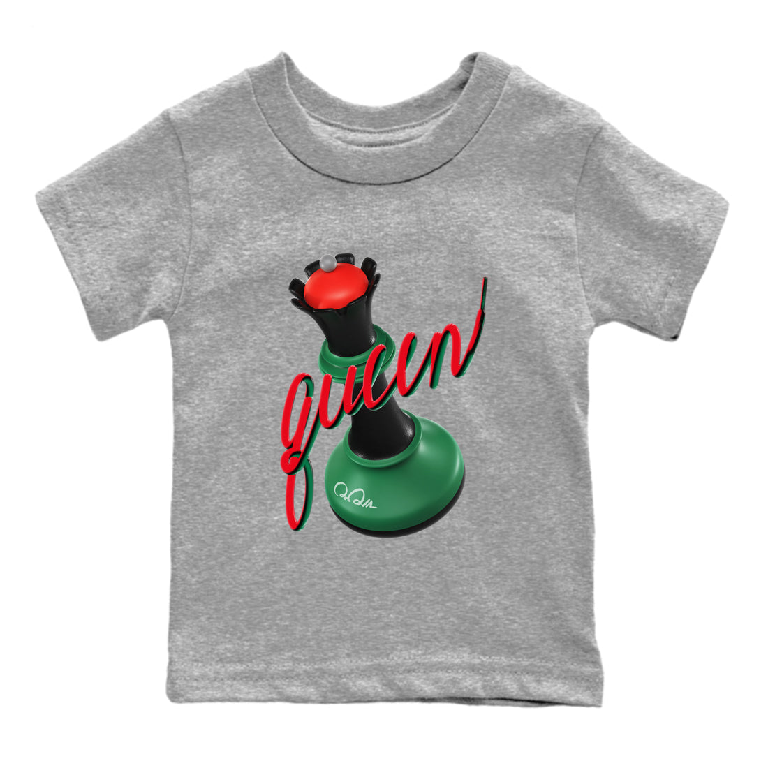 Jordan 2 Low Christmas X-mas Holiday special gift shirt to match jordans 3D Queen sneaker tees Air Jordan 2 Christmas Drip Gear Zone Baby Toddler Heather Grey 2 T-Shirt