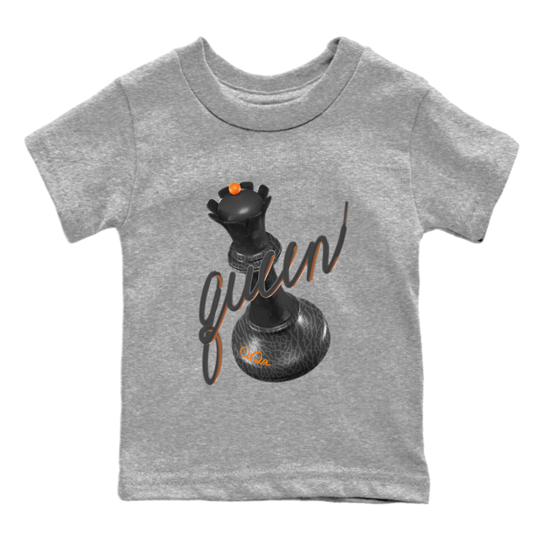 Air Jordan 3 Fear shirt to match jordans 3D Queen sneaker tees AJ3 Fear Drip Gear Zone Baby Toddler Heather Grey 2 T-Shirt