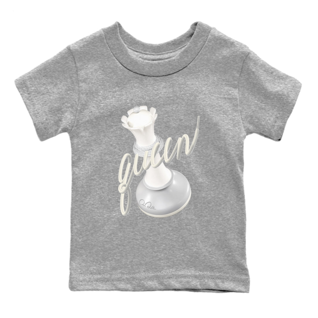 3s Ivory shirt to match jordans 3D Queen sneaker tees Air Jordan 3 Ivory Drip Gear Zone baby toddler Heather Grey 2 cotton Shirt