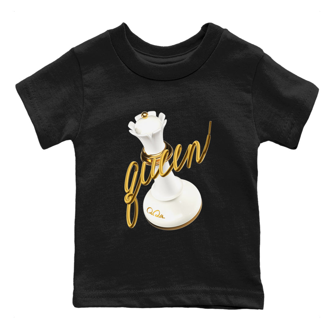 4s Sail 2024 shirt to match jordans 3D Queen sneaker tees Air Jordan 4 Sail 2024 Drip Gear Zone baby toddler Black 2 cotton Shirt