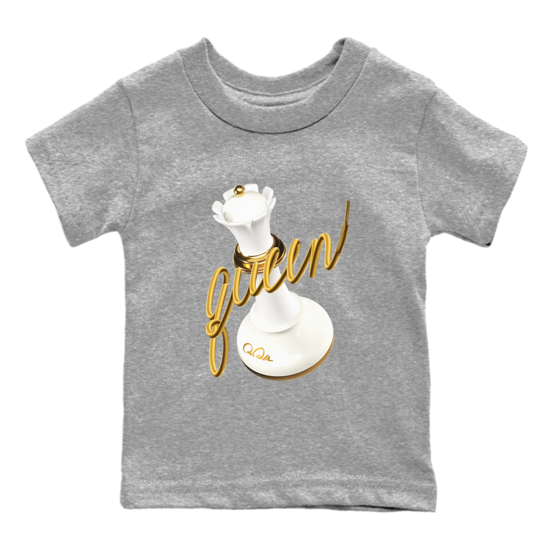 4s Sail 2024 shirt to match jordans 3D Queen sneaker tees Air Jordan 4 Sail 2024 Drip Gear Zone baby toddler Heather Grey 2 cotton Shirt