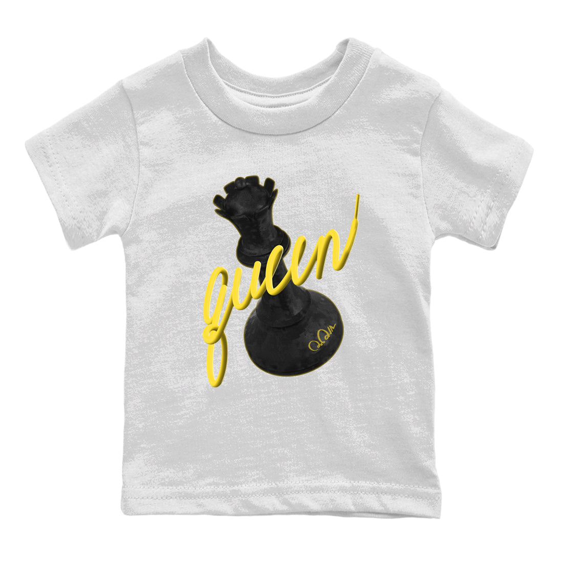 Air Jordan 4 Thunder Sneaker Match Tees 3D Queen Streetwear Sneaker Shirt AJ4 Thunder Jumpman Sneaker Release Tees Kids Shirts White 2