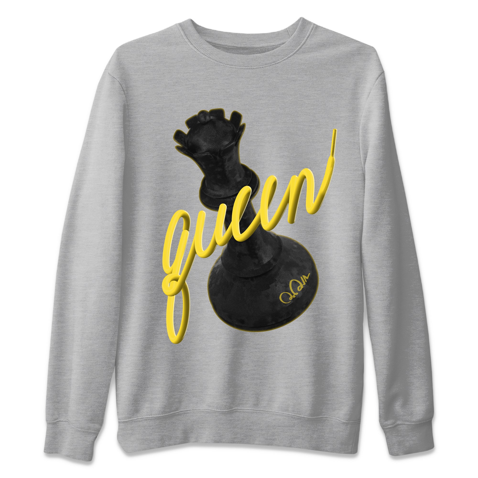 Air Jordan 4 Thunder Sneaker Match Tees 3D Queen Streetwear Sneaker Shirt AJ4 Thunder Jumpman Sneaker Release Tees Unisex Shirts Heather Grey 2