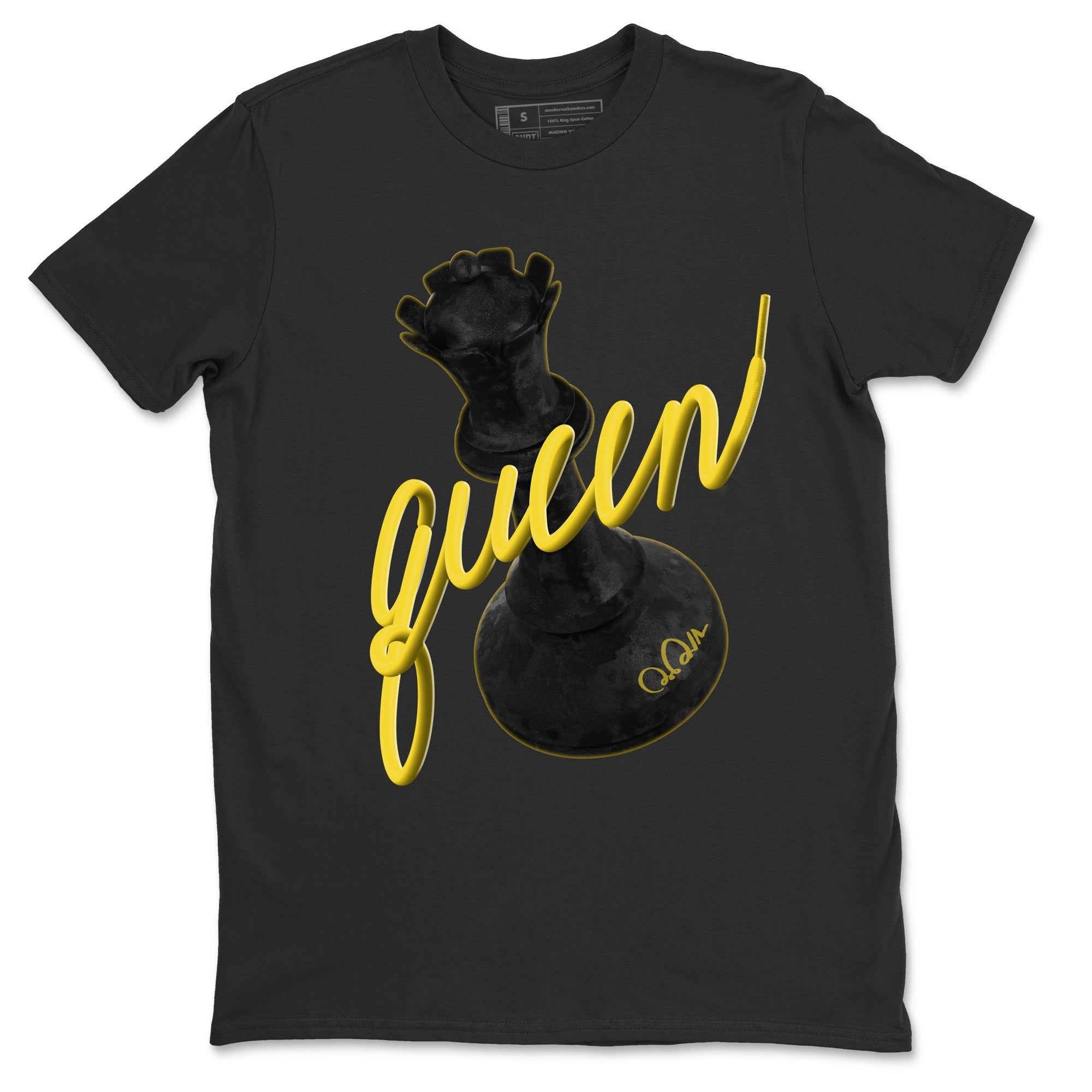 Air Jordan 4 Thunder Sneaker Match Tees 3D Queen Streetwear Sneaker Shirt AJ4 Thunder Jumpman Sneaker Release Tees Unisex Shirts Black 2