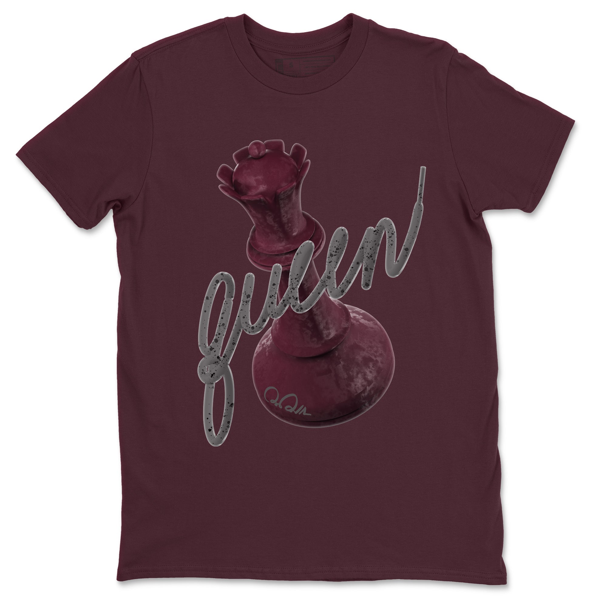 Air Jordan 5 Burgundy Sneaker Match Tees 3D Queen Streetwear Sneaker Shirt Air Jordan 5 Burgundy Sneaker Release Tees Unisex Shirts Maroon 2