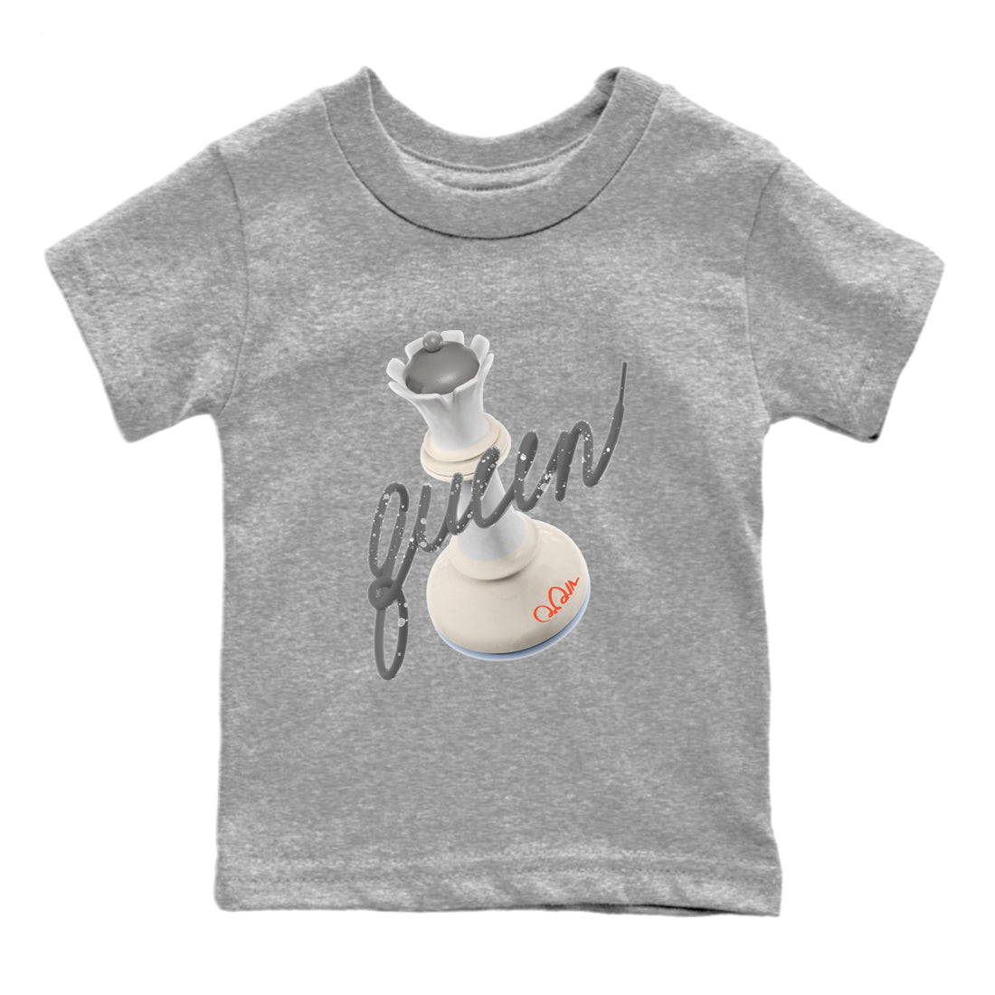 Air Jordan 5 Craft Sneaker Match Tees 3D Queen Streetwear Sneaker Shirt AJ5 SE Craft Sneaker Release Tees Kids Shirts Heather Grey 2
