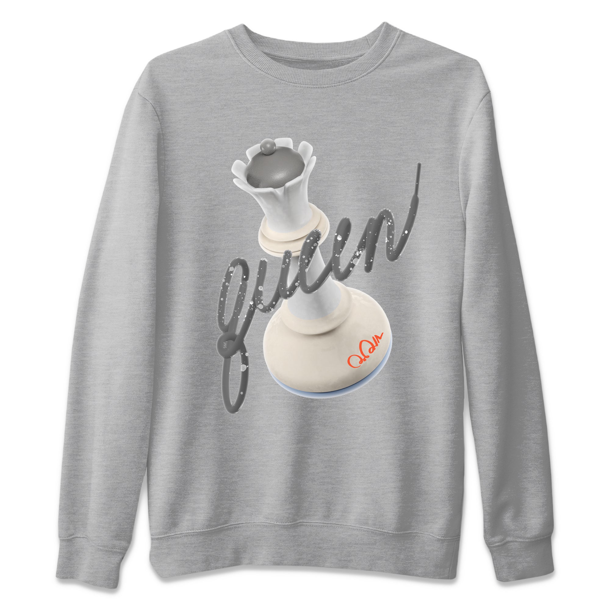 Air Jordan 5 Craft Sneaker Match Tees 3D Queen Streetwear Sneaker Shirt AJ5 SE Craft Sneaker Release Tees Unisex Shirts Heather Grey 2