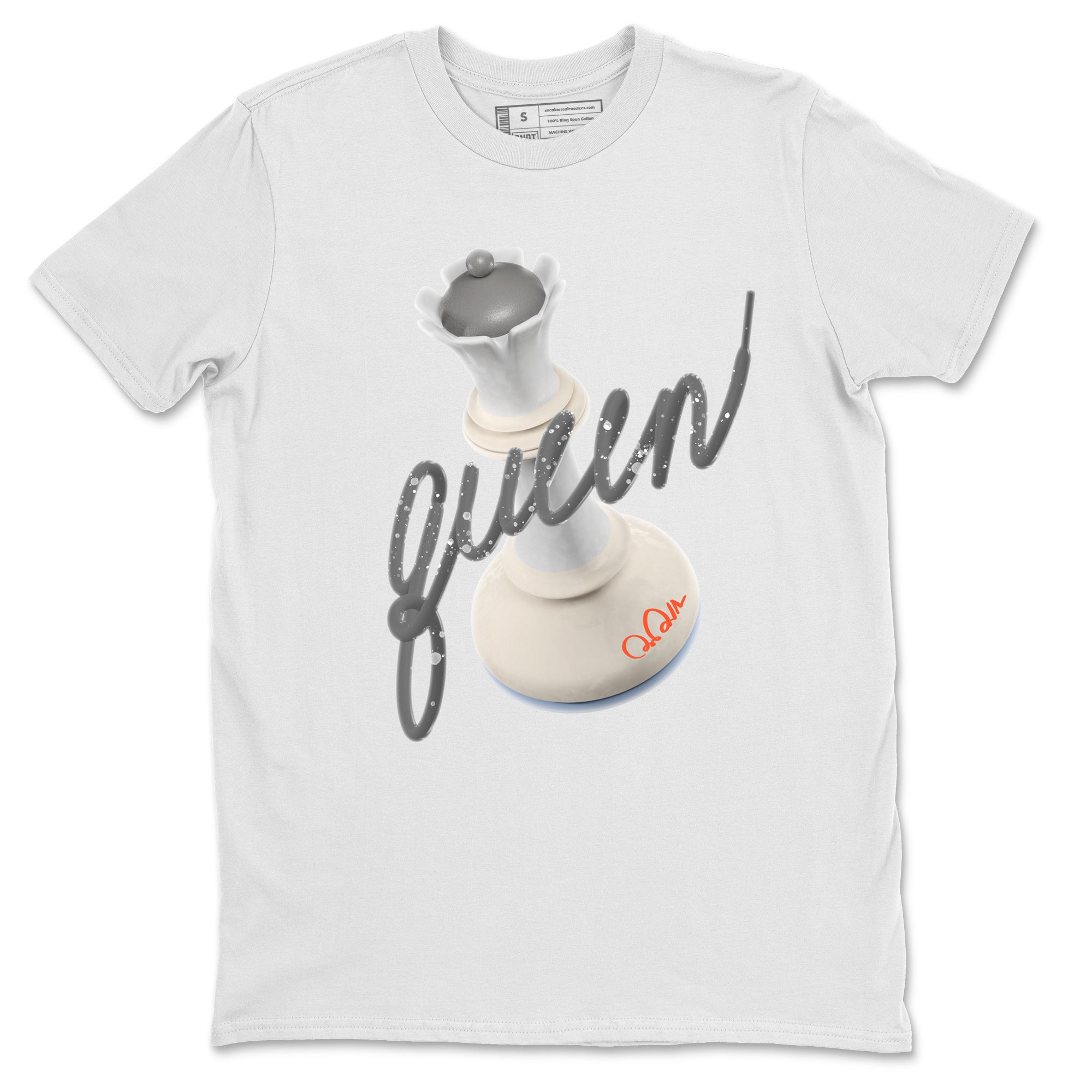 Air Jordan 5 Craft Sneaker Match Tees 3D Queen Streetwear Sneaker Shirt AJ5 SE Craft Sneaker Release Tees Unisex Shirts White 2