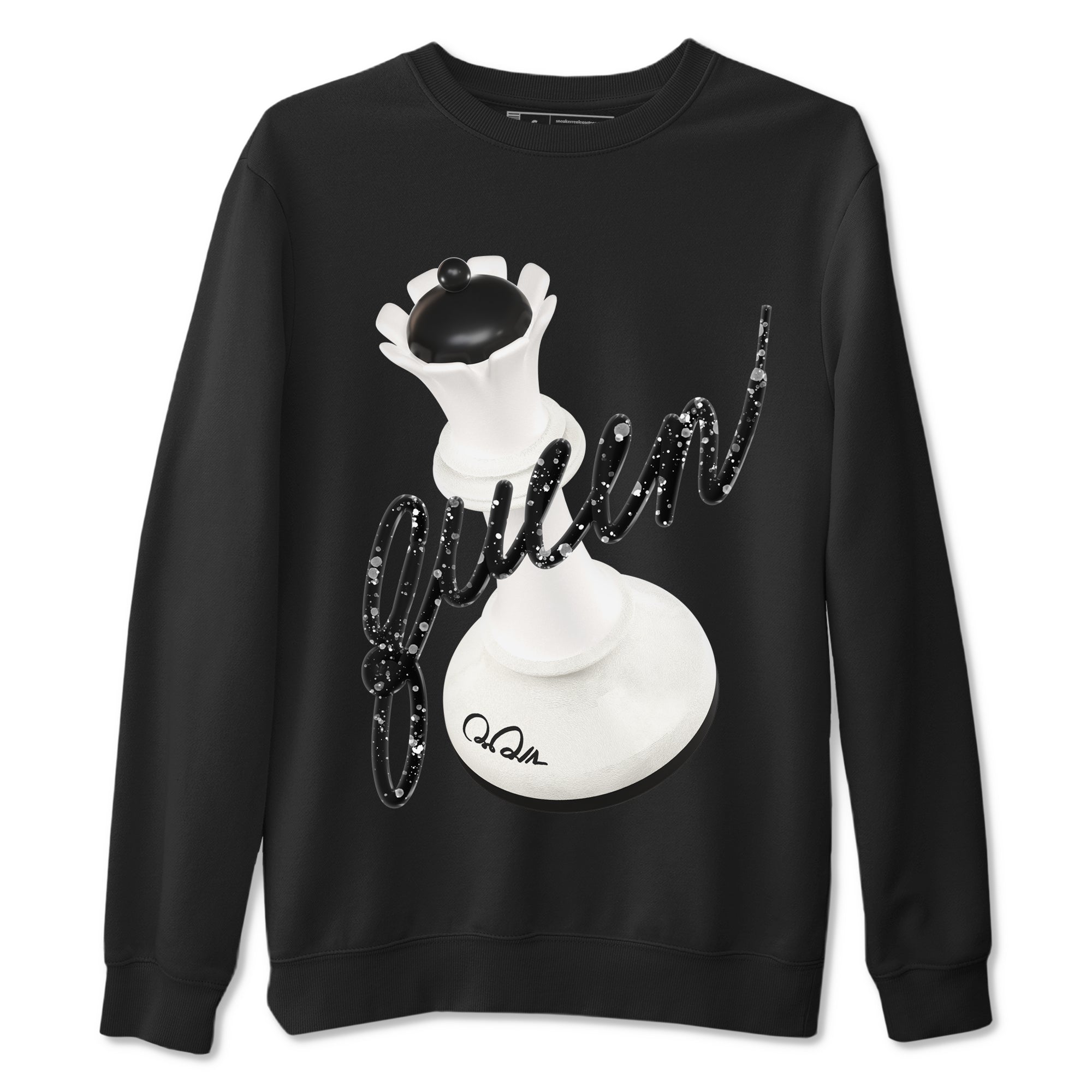 5s Sail shirt to match jordans 3D Queen sneaker tees Air Jordan 5 Sail Drip Gear Zone unisex cotton Black 2 crew neck shirt
