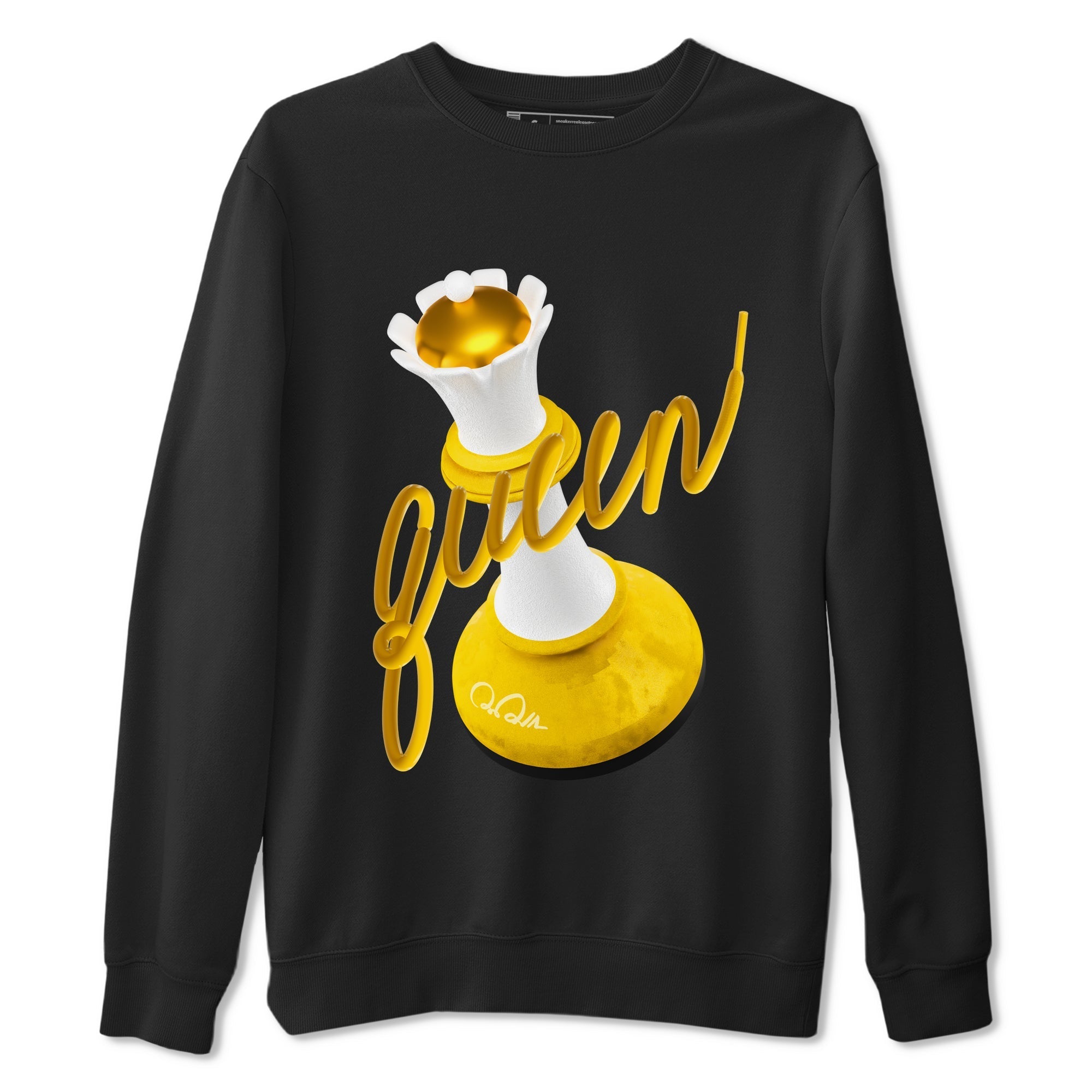 6s Yellow Ochre shirt to match jordans 3D Queen sneaker tees streetwear brand Air Jordan 6 Yellow Ochre Drip Gear Zone Brand Unisex Black 2 T-Shirt