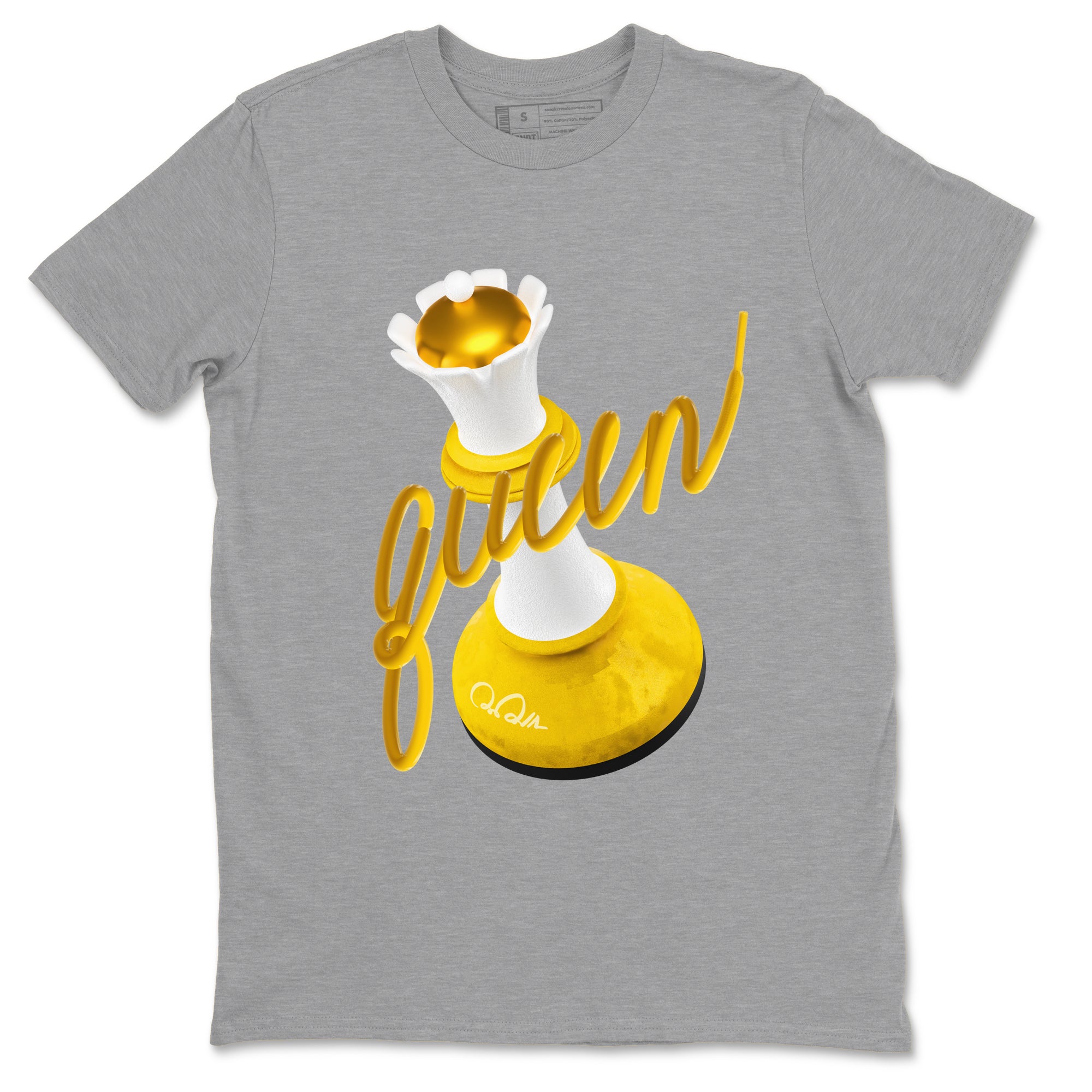 6s Yellow Ochre shirt to match jordans 3D Queen sneaker tees streetwear brand Air Jordan 6 Yellow Ochre Drip Gear Zone Brand Unisex Heather Grey 2 T-Shirt