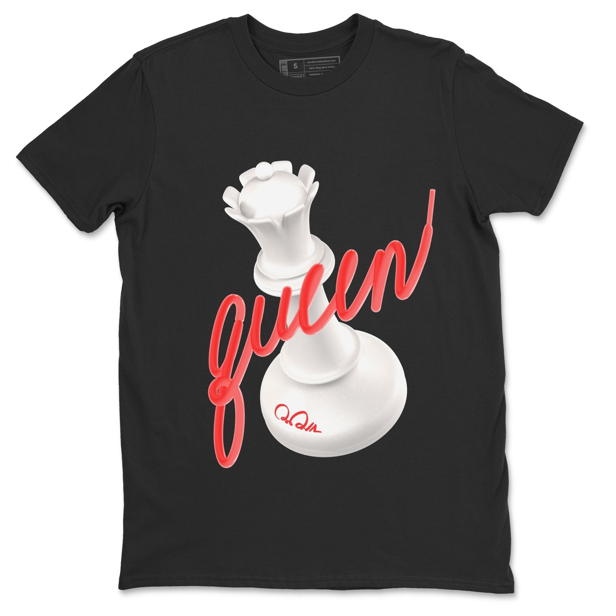 Air Jordan 7 Infrared Sneaker Match Tees 3D Queen Streetwear Sneaker Shirt AJ7 Infrared Sneaker Release Tees Unisex Shirts Black 2