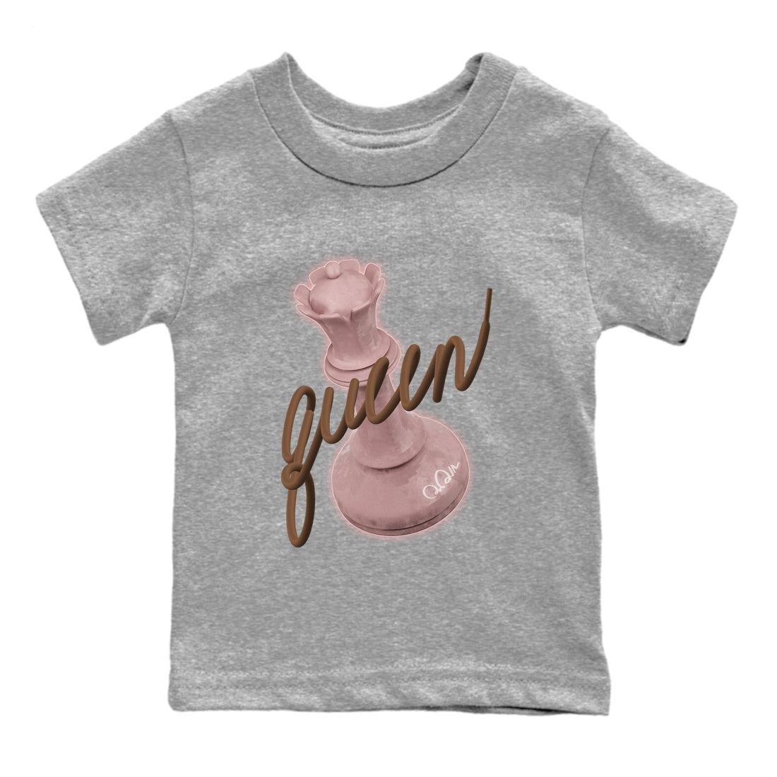 Air More Uptempo Valentines Day Shirt To Match Jordans 3D Queen Sneaker Tees Nike Uptempo Valentines Day Drip Gear Zone Sneaker Matching Clothing Kids Shirts Heather Grey 2