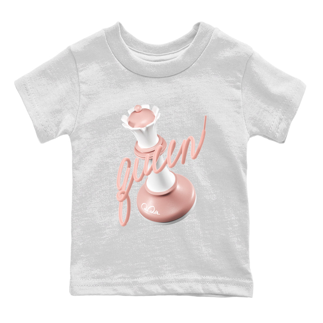 Dunk Rose Whisper shirt to match jordans 3D Queen Streetwear Sneaker Shirt Nike Dunk LowRose Whisper Drip Gear Zone Sneaker Matching Clothing Baby Toddler White 2 T-Shirt
