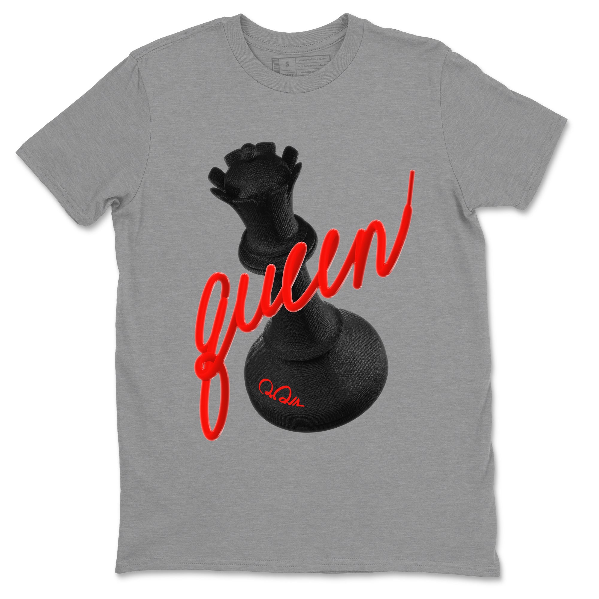 Yeezy 350 Bred shirt to match jordans 3D Queen Streetwear Sneaker Shirt Adidas Yeezy Boost V2 350 Bred Drip Gear Zone Sneaker Matching Clothing Unisex Heather Grey 2 T-Shirt