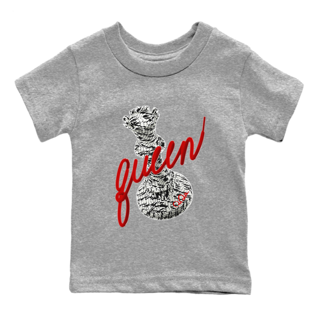 Yeezy 350 Zebra Sneaker Match Tees 3D Queen Streetwear Sneaker Shirt Yeezy Boost 350 V2 Zebra Sneaker Release Tees Kids Shirts Heather Grey 2