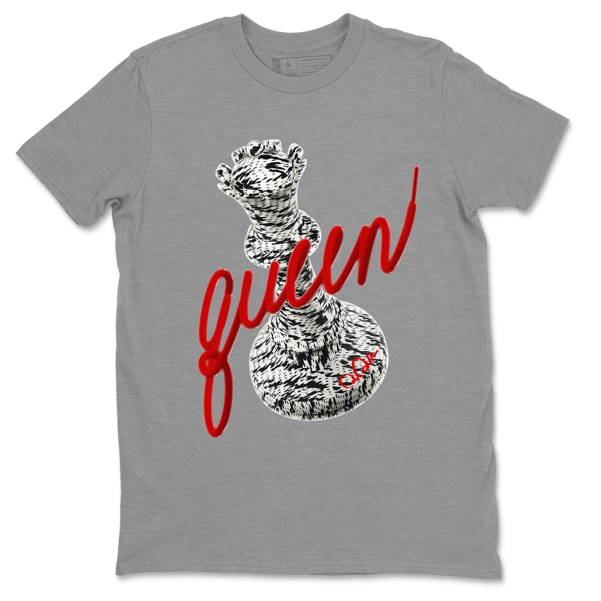 Yeezy 350 Zebra Sneaker Match Tees 3D Queen Streetwear Sneaker Shirt Yeezy Boost 350 V2 Zebra Sneaker Release Tees Unisex Shirts Heather Grey 2