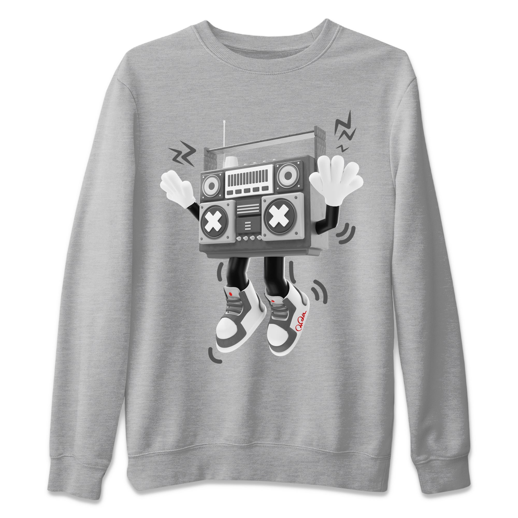 Air Jordan 1 Washed Heritage Sneaker Match Tees 90s Radio Boy Streetwear Sneaker Shirt AJ1 Washed Heritage Sneaker Release Tees Unisex Shirts Heather Grey 2