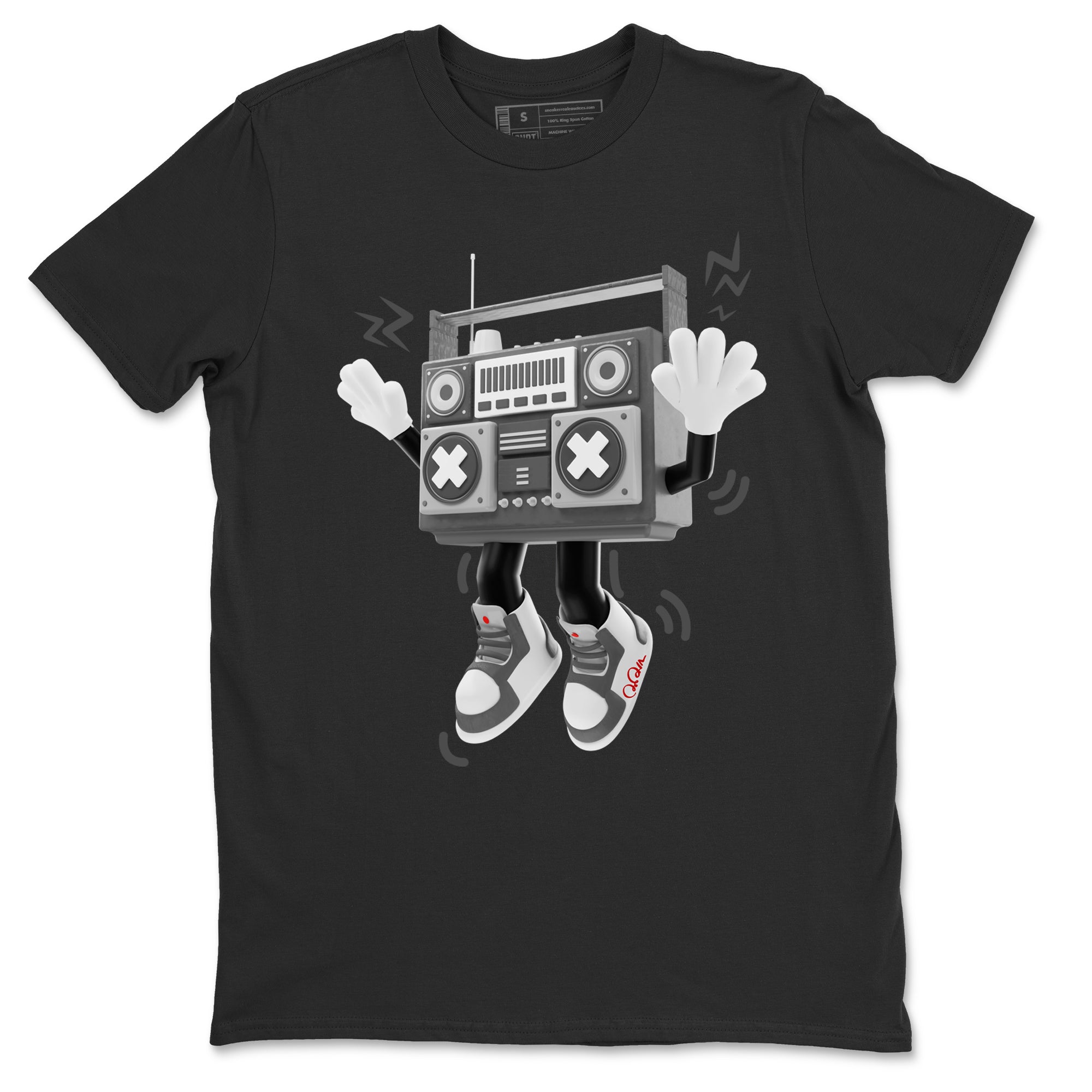 Air Jordan 1 Washed Heritage Sneaker Match Tees 90s Radio Boy Streetwear Sneaker Shirt AJ1 Washed Heritage Sneaker Release Tees Unisex Shirts Black 2