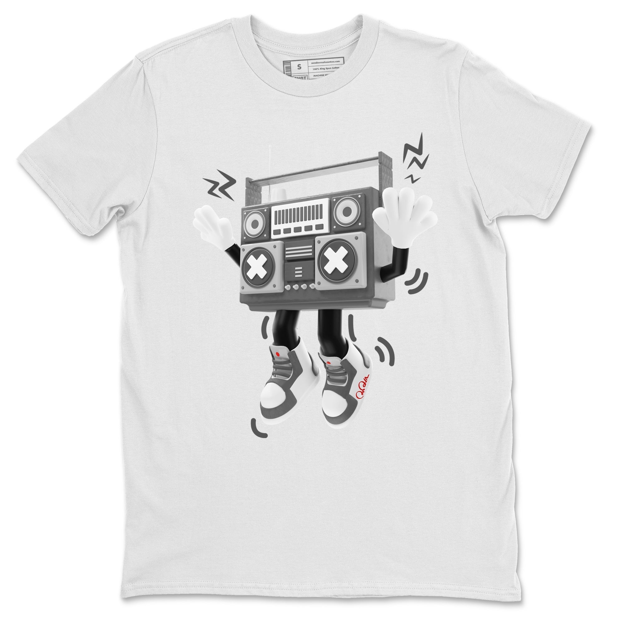 Air Jordan 1 Washed Heritage Sneaker Match Tees 90s Radio Boy Streetwear Sneaker Shirt AJ1 Washed Heritage Sneaker Release Tees Unisex Shirts White 2