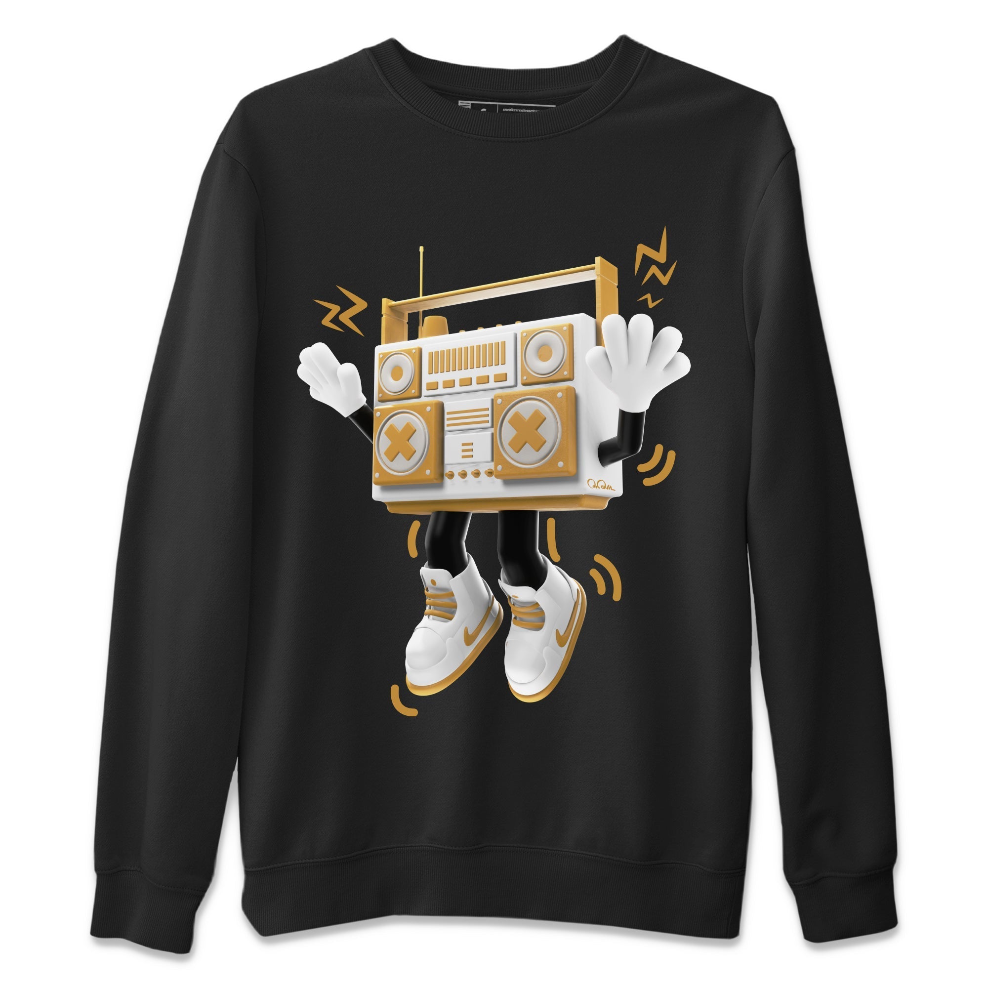 Air Jordan 13 Wheat Sneaker Match Tees 90s Radio Boy Streetwear Sneaker Shirt AJ13 Wheat Sneaker Release Tees Unisex Shirts Black 2