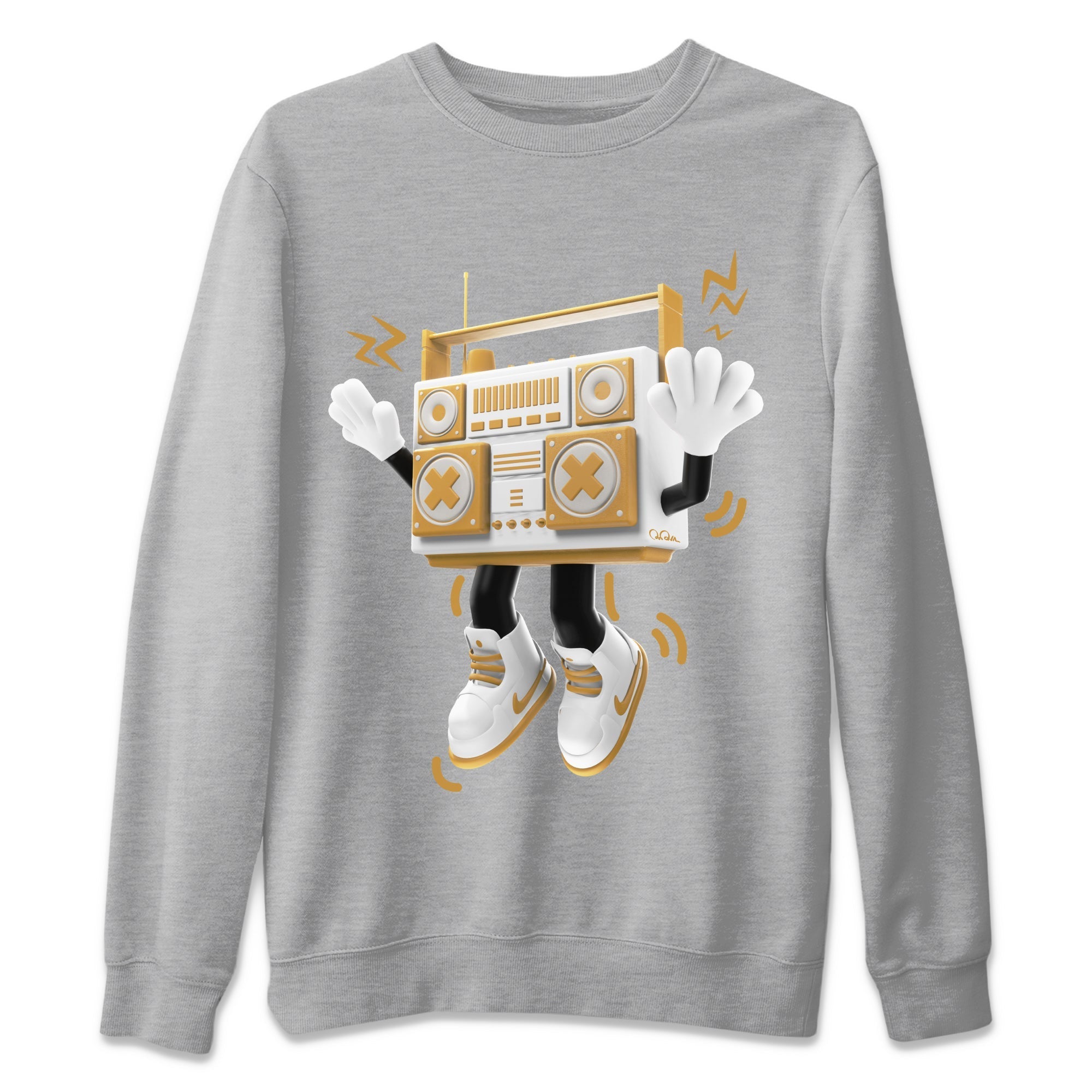 Air Jordan 13 Wheat Sneaker Match Tees 90s Radio Boy Streetwear Sneaker Shirt AJ13 Wheat Sneaker Release Tees Unisex Shirts Heather Grey 2