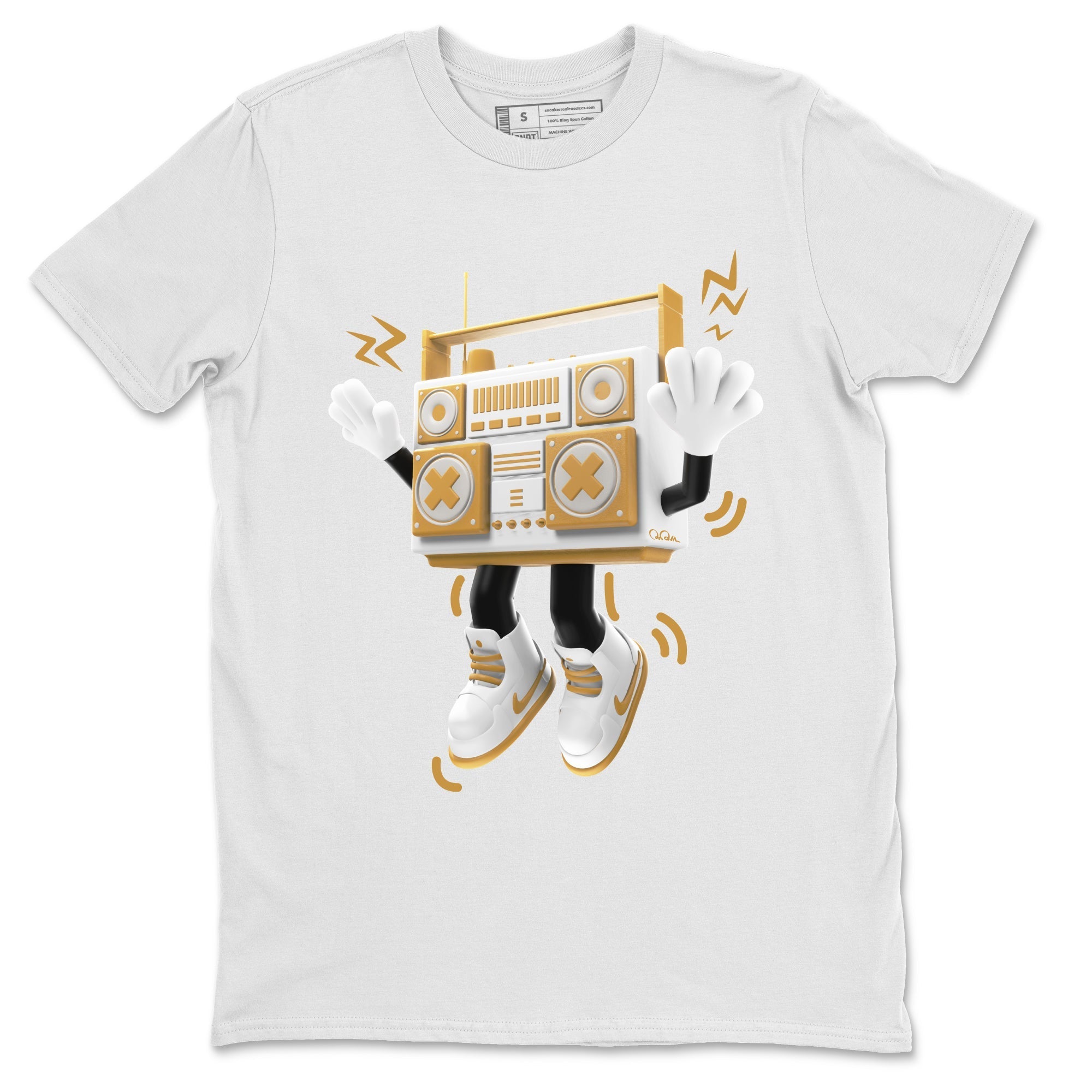 Air Jordan 13 Wheat Sneaker Match Tees 90s Radio Boy Streetwear Sneaker Shirt AJ13 Wheat Sneaker Release Tees Unisex Shirts White 2