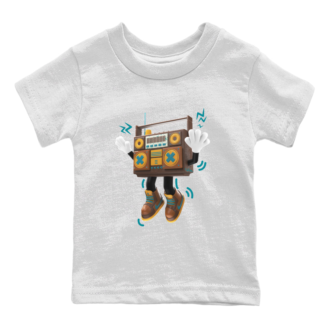 Air Jordan 4 Cacao Wow shirt to match jordans 90s Radio Boy Streetwear Sneaker Shirt AJ4 Cacao Wow Drip Gear Zone Sneaker Matching Clothing Baby Toddler White 2 T-Shirt