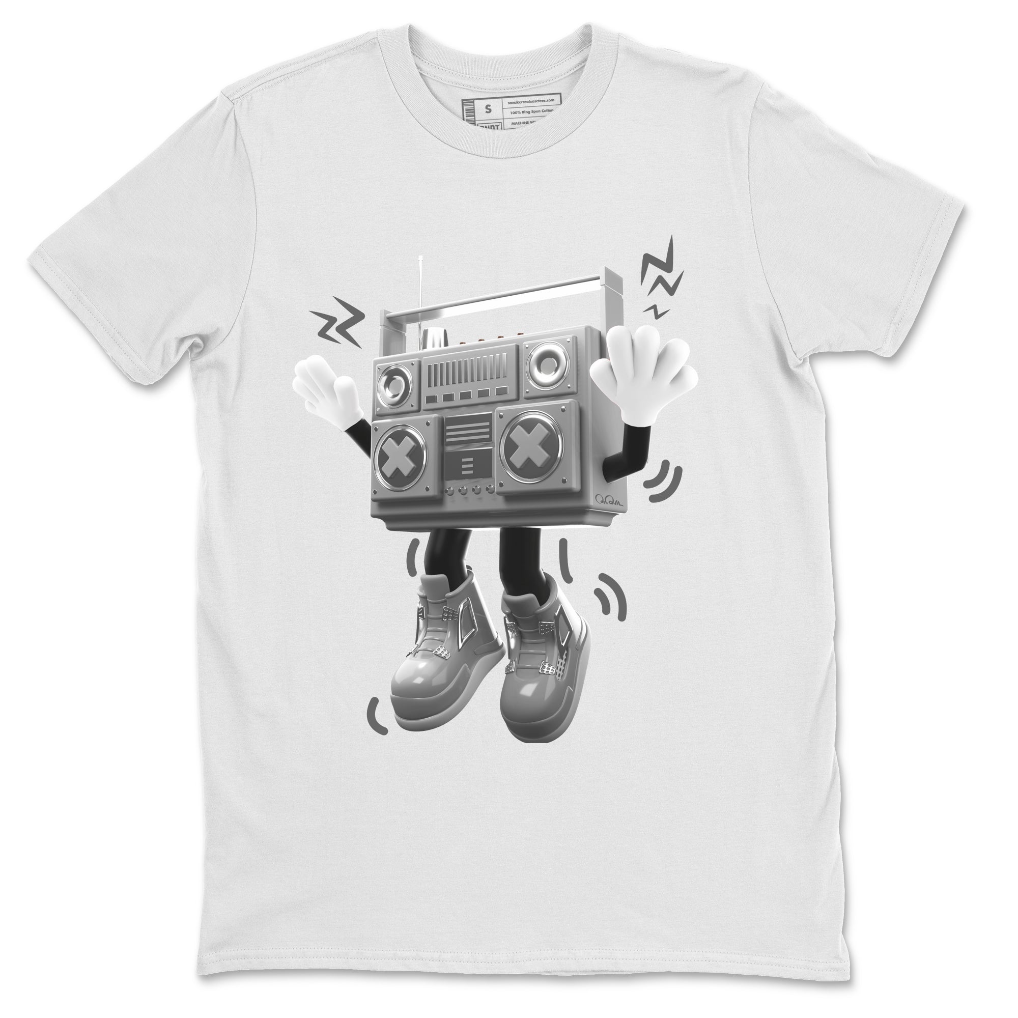 Air Jordan 4 Frozen Moments shirt to match jordans 90s Radio Boy Streetwear Sneaker Shirt AJ4 Frozen Moments Drip Gear Zone Sneaker Matching Clothing Unisex White 2 T-Shirt