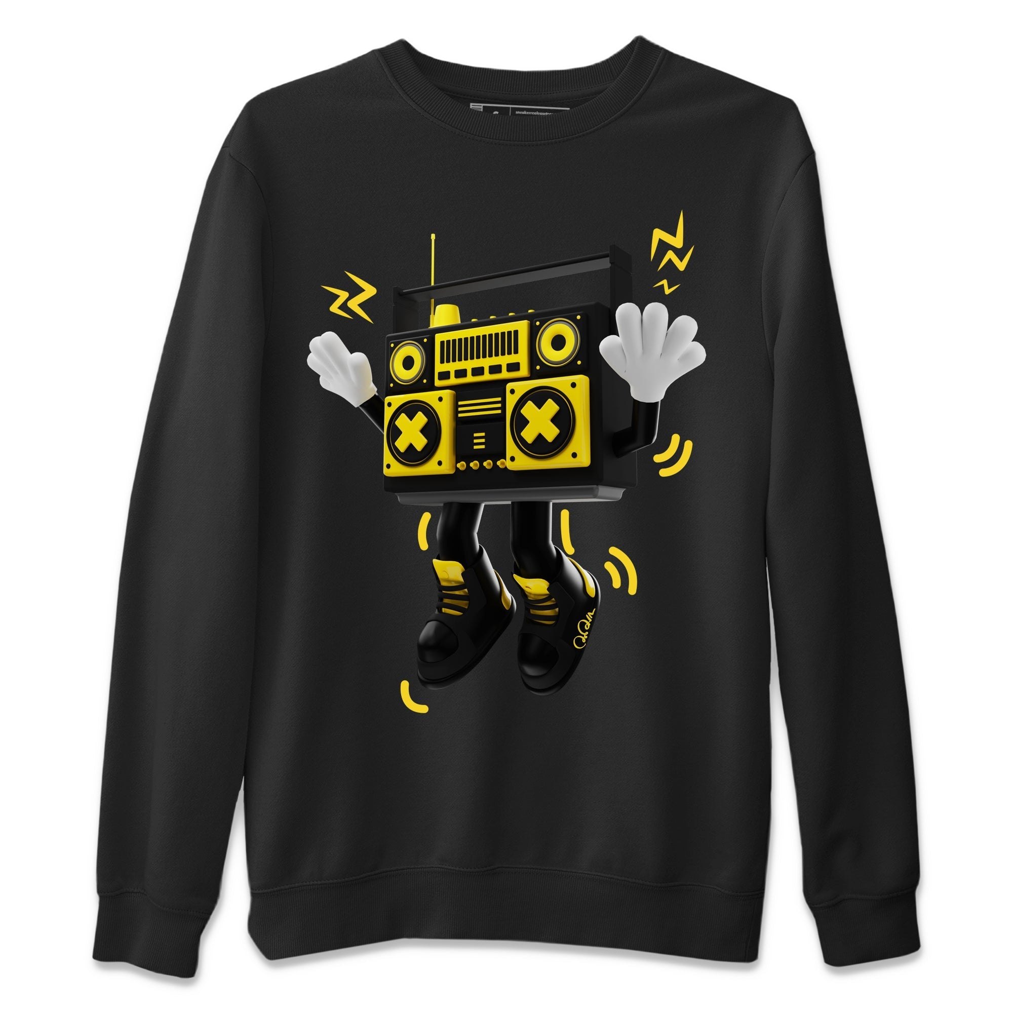 Air Jordan 4 Thunder Sneaker Match Tees 90s Radio Boy Streetwear Sneaker Shirt AJ4 Thunder Jumpman Sneaker Release Tees Unisex Shirts Black 2