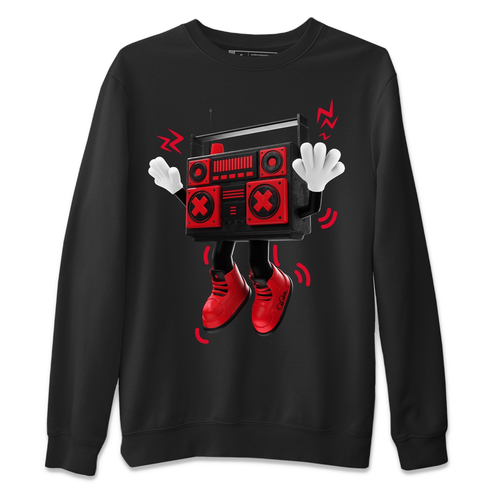 Air Jordan 6 Toro Bravo Sneaker Match Tees 90s Radio Boy Streetwear Sneaker Shirt 3D Graphic Design Shirts AJ6 Toro Bravo Sneaker Release Tees Unisex Shirts Black 2
