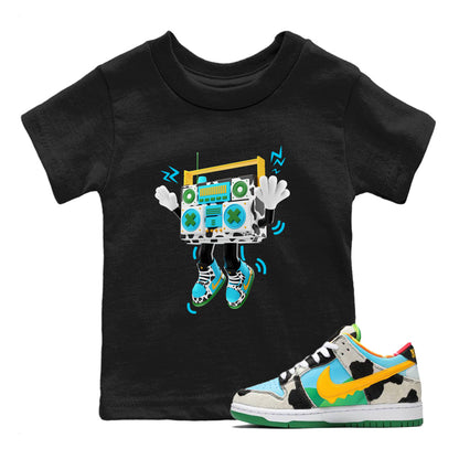 Dunk Chunky Dunky Drip Gear Zone 90s Radio Boy Sneaker Tees Nike SB Ben's Jerrys Sneaker Release Tees Kids Shirts Black 1