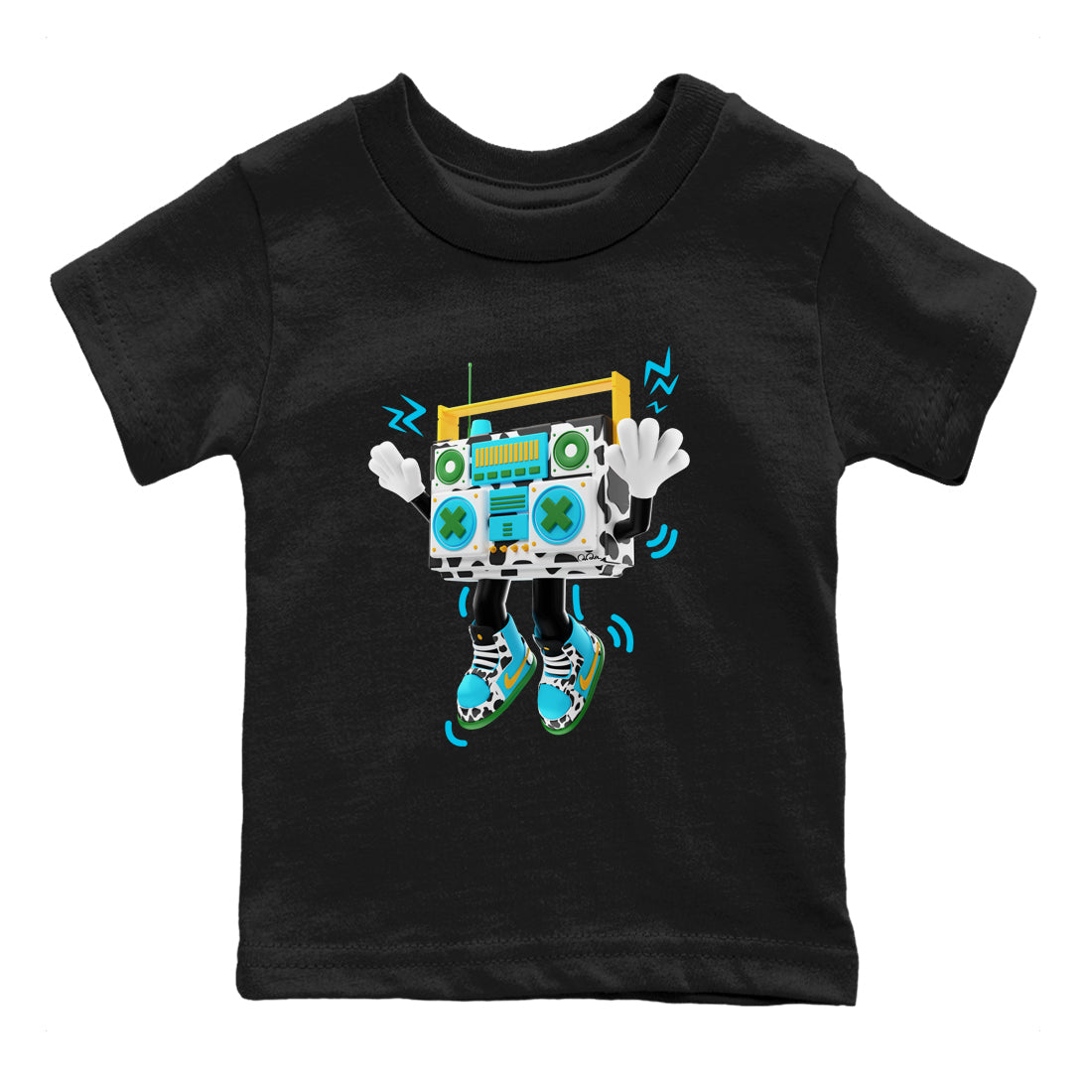 Dunk Chunky Dunky Drip Gear Zone 90s Radio Boy Sneaker Tees Nike SB Ben's Jerrys Sneaker Release Tees Kids Shirts Black 2