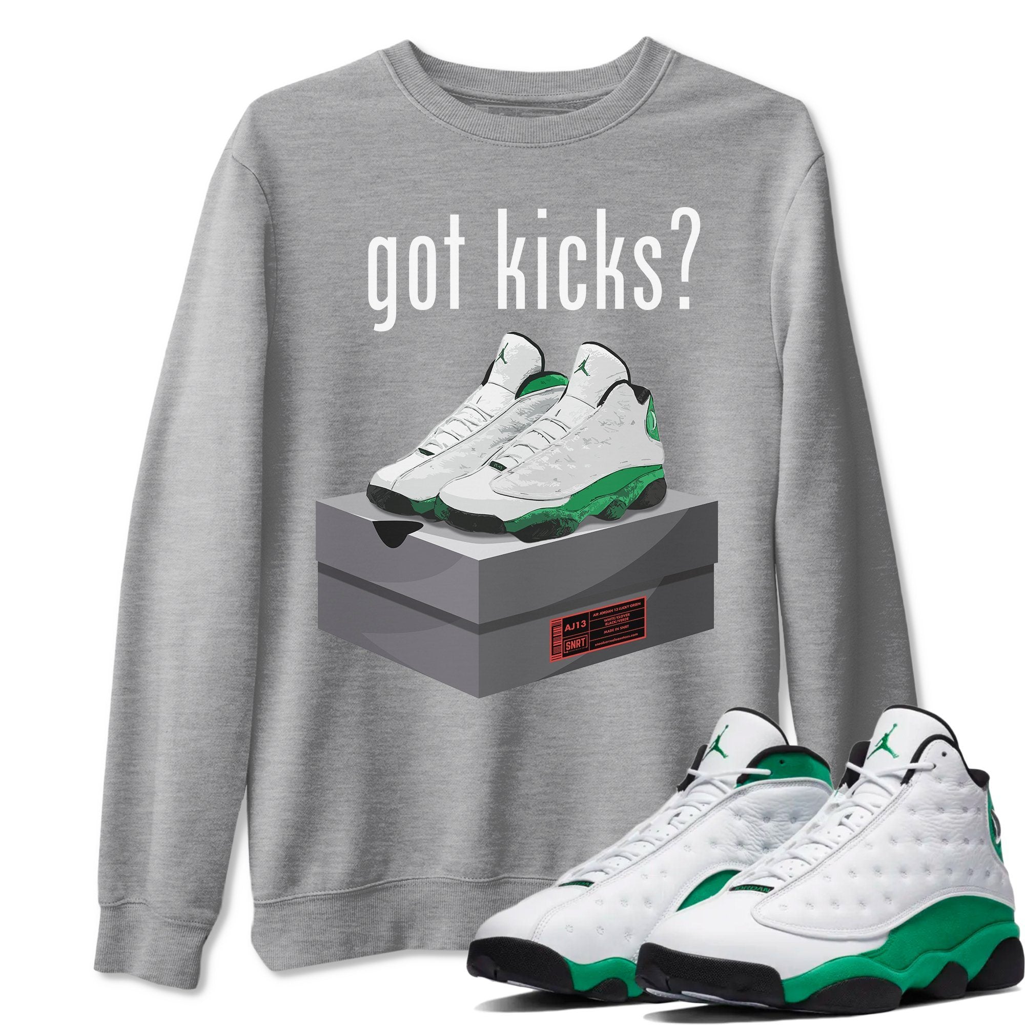 Jordan 13 Lucky Green Shirt To Match Jordans Got Kicks Sneaker Tees Jordan 13 Lucky Green Drip Gear Zone Sneaker Matching Clothing Unisex Shirts