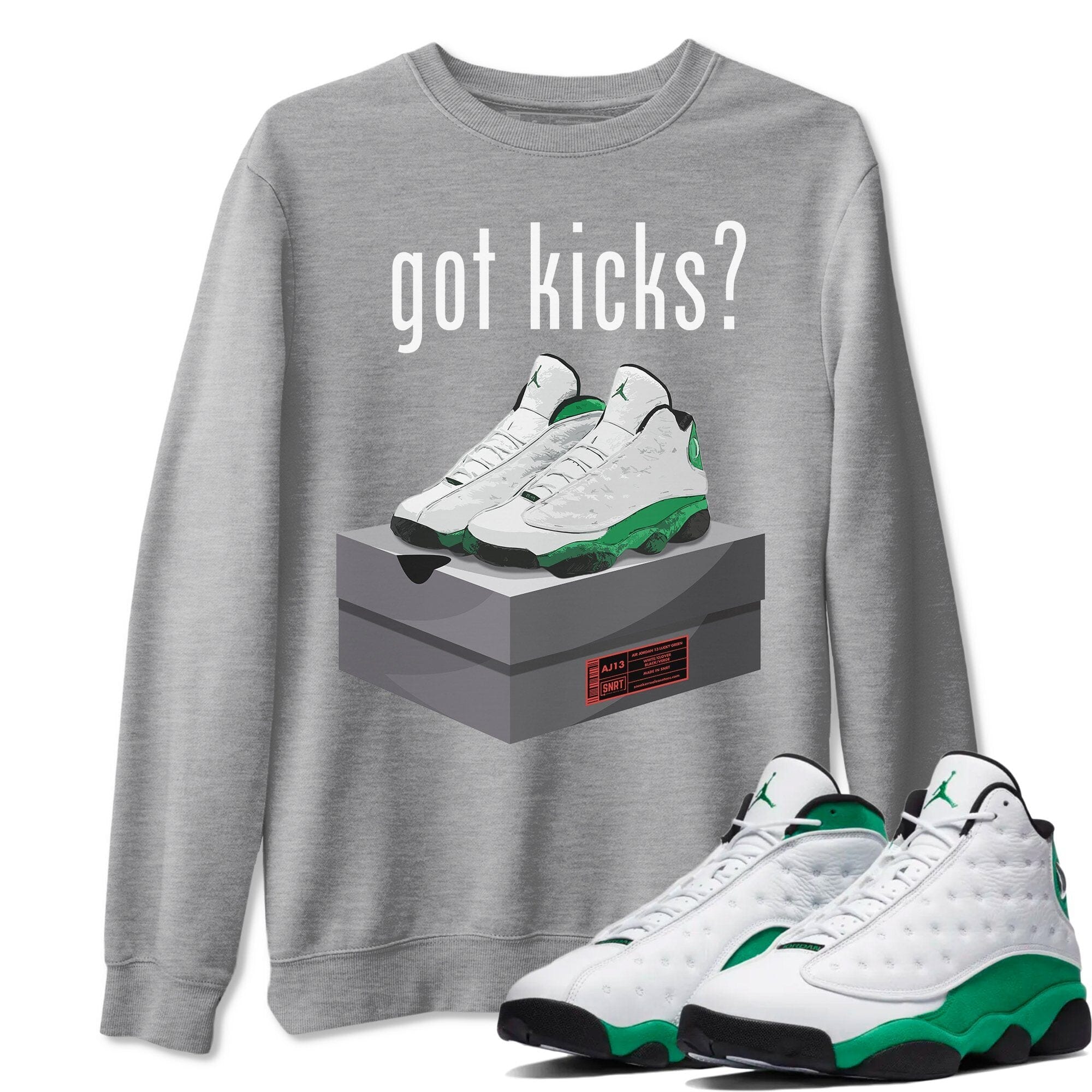 Jordan 13 Lucky Green Shirt To Match Jordans Got Kicks Sneaker Tees Jordan 13 Lucky Green Drip Gear Zone Sneaker Matching Clothing Unisex Shirts