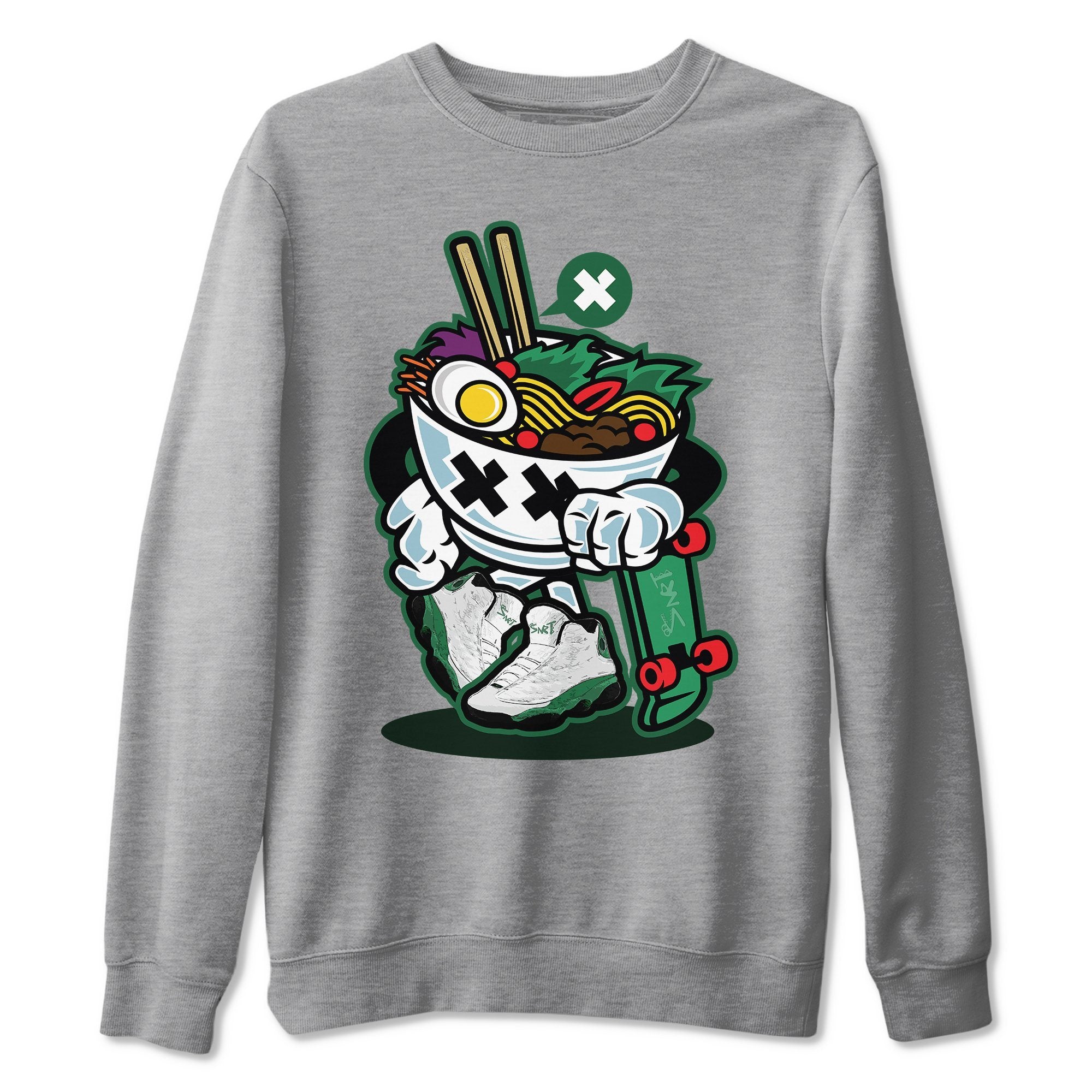 Jordan 13 Lucky Green Shirt To Match Jordans Ramen Style Sneaker Tees Jordan 13 Lucky Green Drip Gear Zone Sneaker Matching Clothing Unisex Shirts