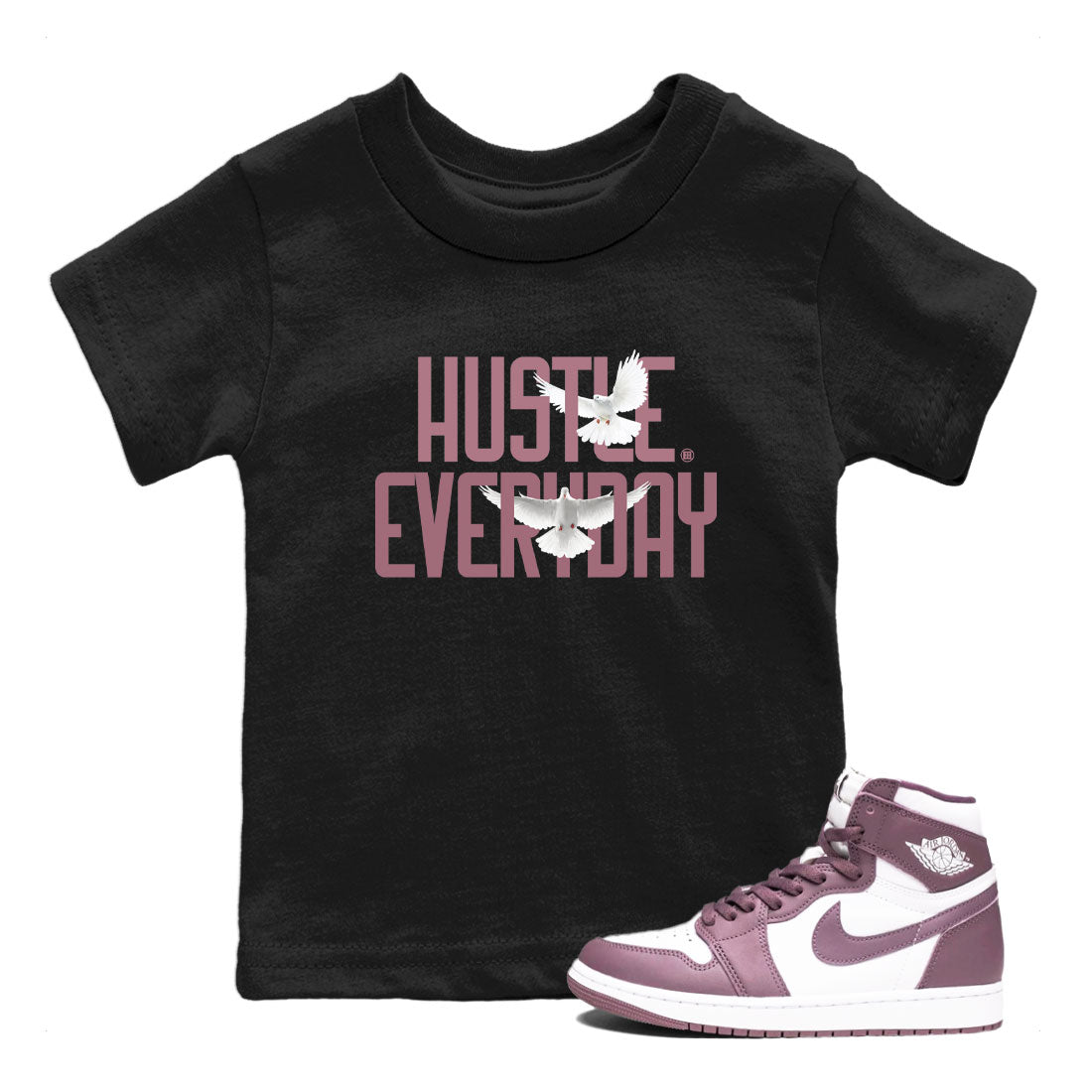 Daily Hustle Drip Gear Zone Kids - Air Jordan 1 Mauve