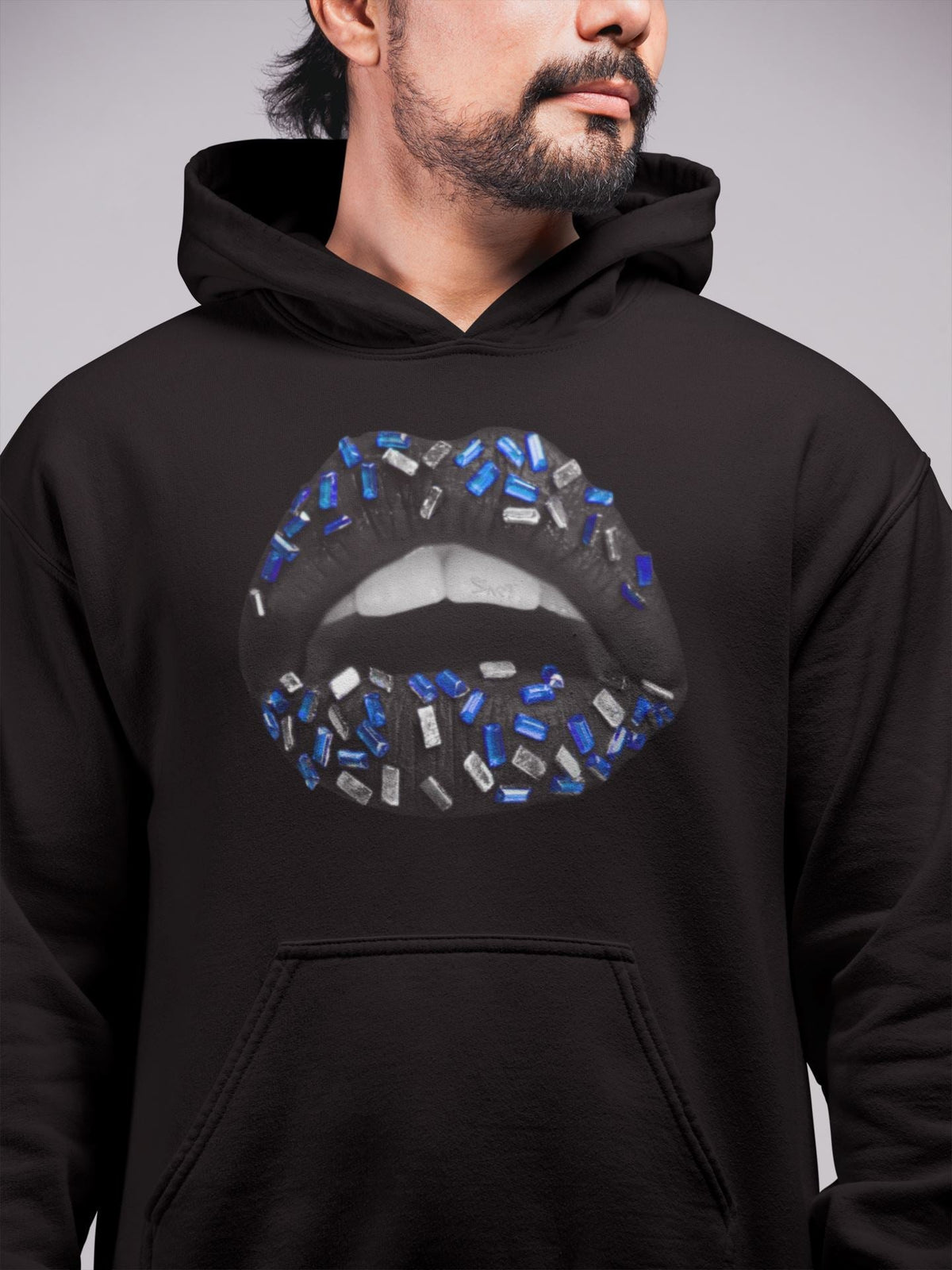 Jordan 5 Racer Blue Sneaker Matching T-Shirt Lips Jewel Sneaker Tees Jordan 5 Racer Blue Sneaker Release Tees Crew Neck Tees