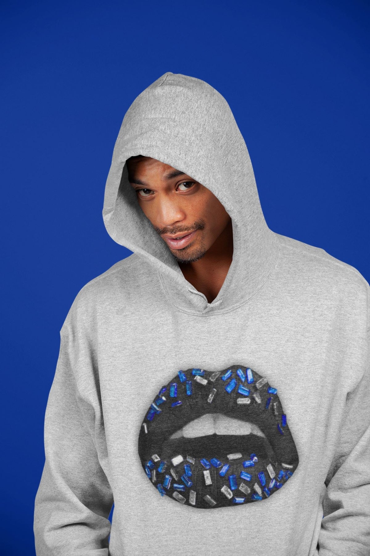 Jordan 5 Racer Blue Sneaker Matching T-Shirt Lips Jewel Sneaker Tees Jordan 5 Racer Blue Sneaker Release Tees Crew Neck Tees