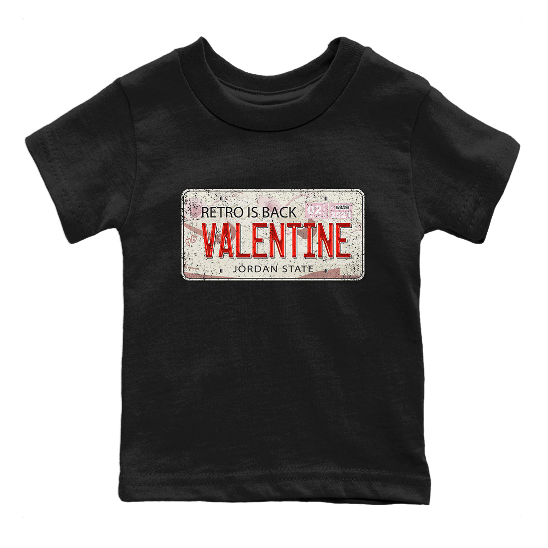 Air Force 1 Valentines Day Sneaker Match Tees Jordan Plate Sneaker Tees Air Force 1 Valentines Day Jordan to match sneaker T-Shirt Kids Shirts