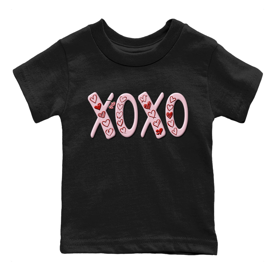 Air Force 1 Valentines Day Sneaker Match Tees XOXO Sneaker Tees Air Force 1 Valentines Day Jordan to match sneaker T-Shirt Kids Shirts