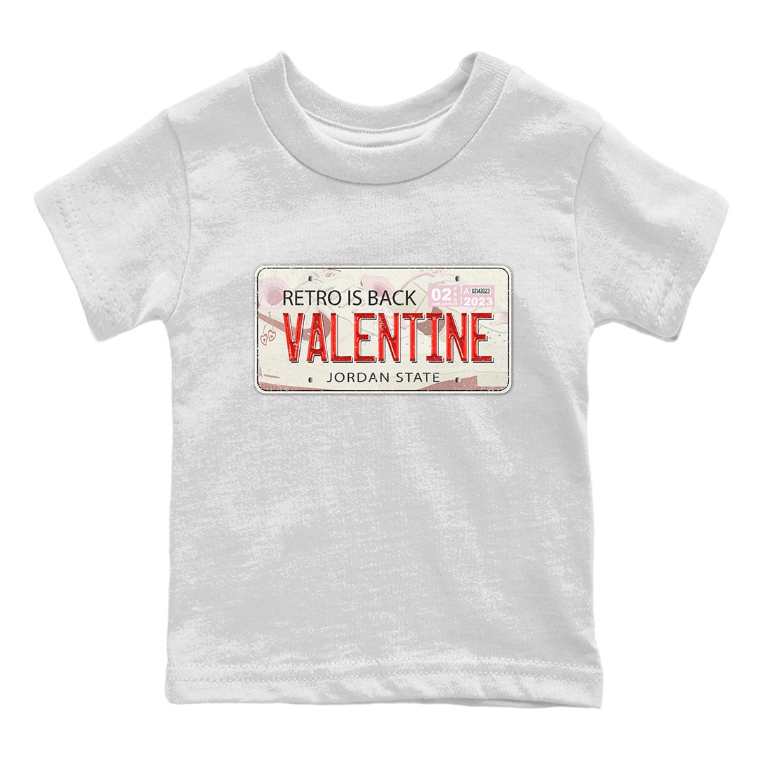 Air Force 1 Valentines Day Sneaker Match Tees Jordan Plate Sneaker Tees Air Force 1 Valentines Day Jordan to match sneaker T-Shirt Kids Shirts