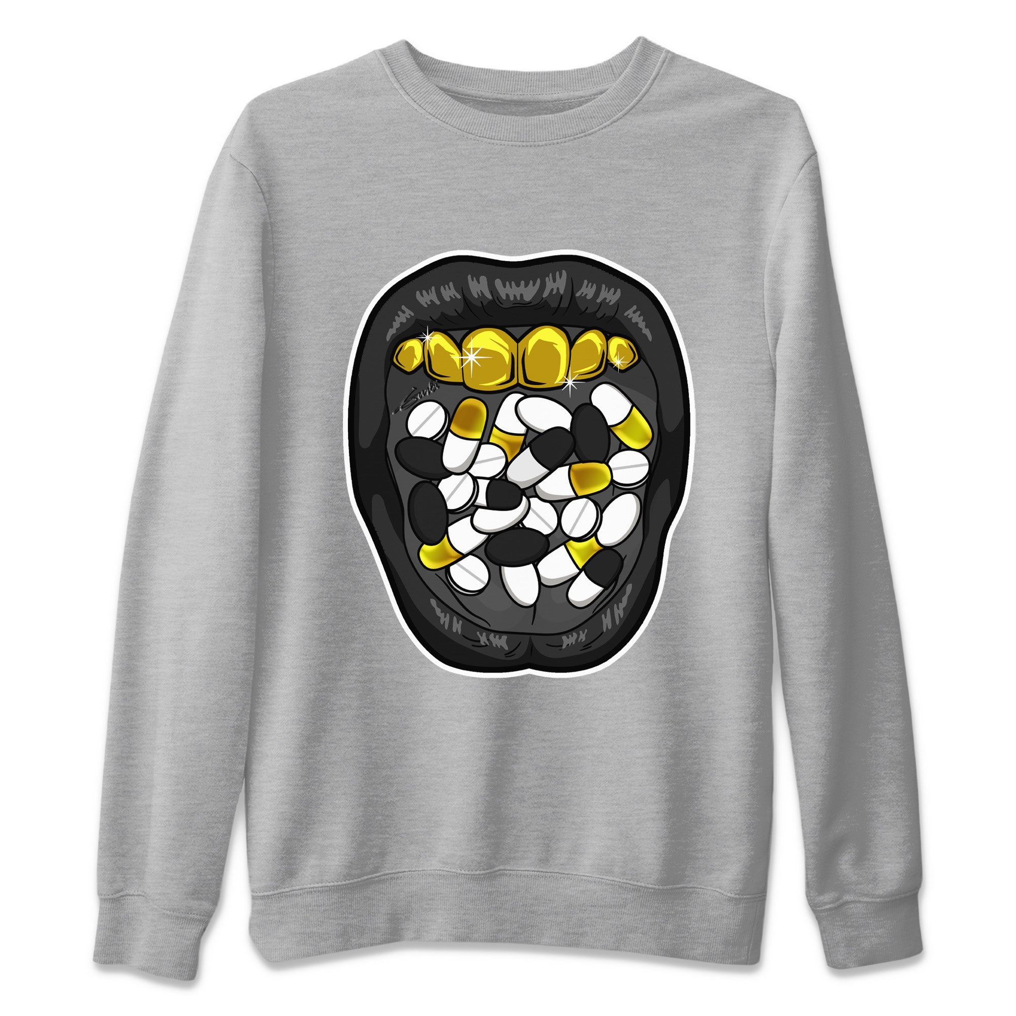 Jordan 12 Black Taxi Sneaker Matching T-Shirt Acid Lips Sneaker Tees Jordan 12 Black Taxi Sneaker Release Tees Crew Neck Tees