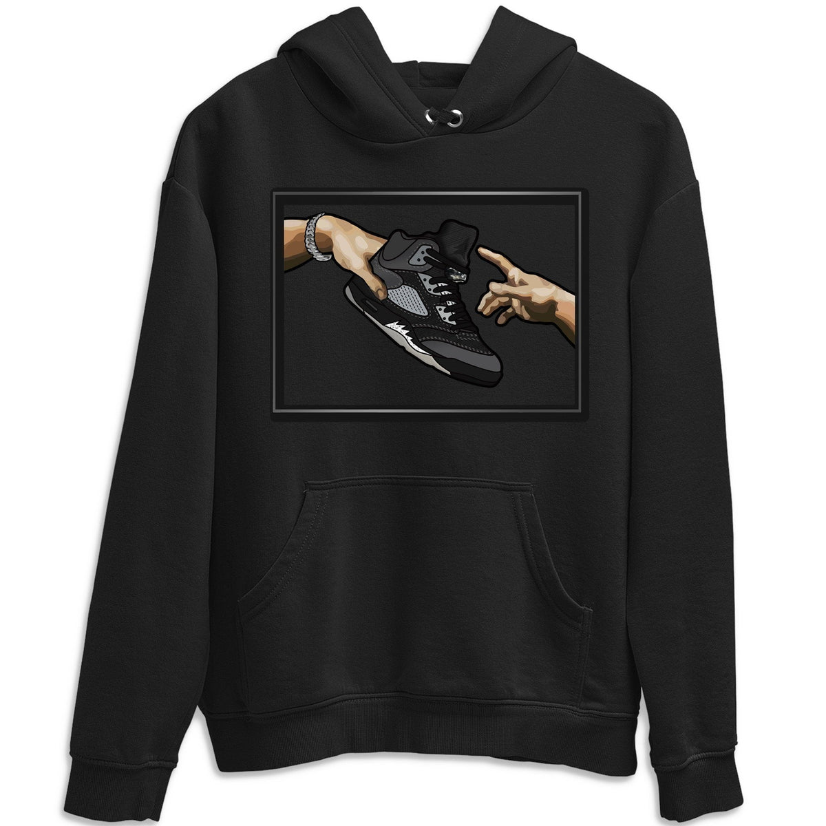 Jordan 5 Anthracite Shirt To Match Jordans Adam's Creation Sneaker Tees Jordan 5 Anthracite Drip Gear Zone Sneaker Matching Clothing Unisex Shirts