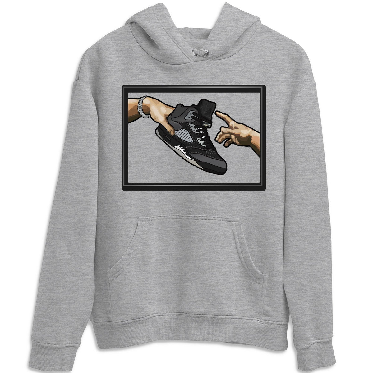 Jordan 5 Anthracite Shirt To Match Jordans Adam's Creation Sneaker Tees Jordan 5 Anthracite Drip Gear Zone Sneaker Matching Clothing Unisex Shirts