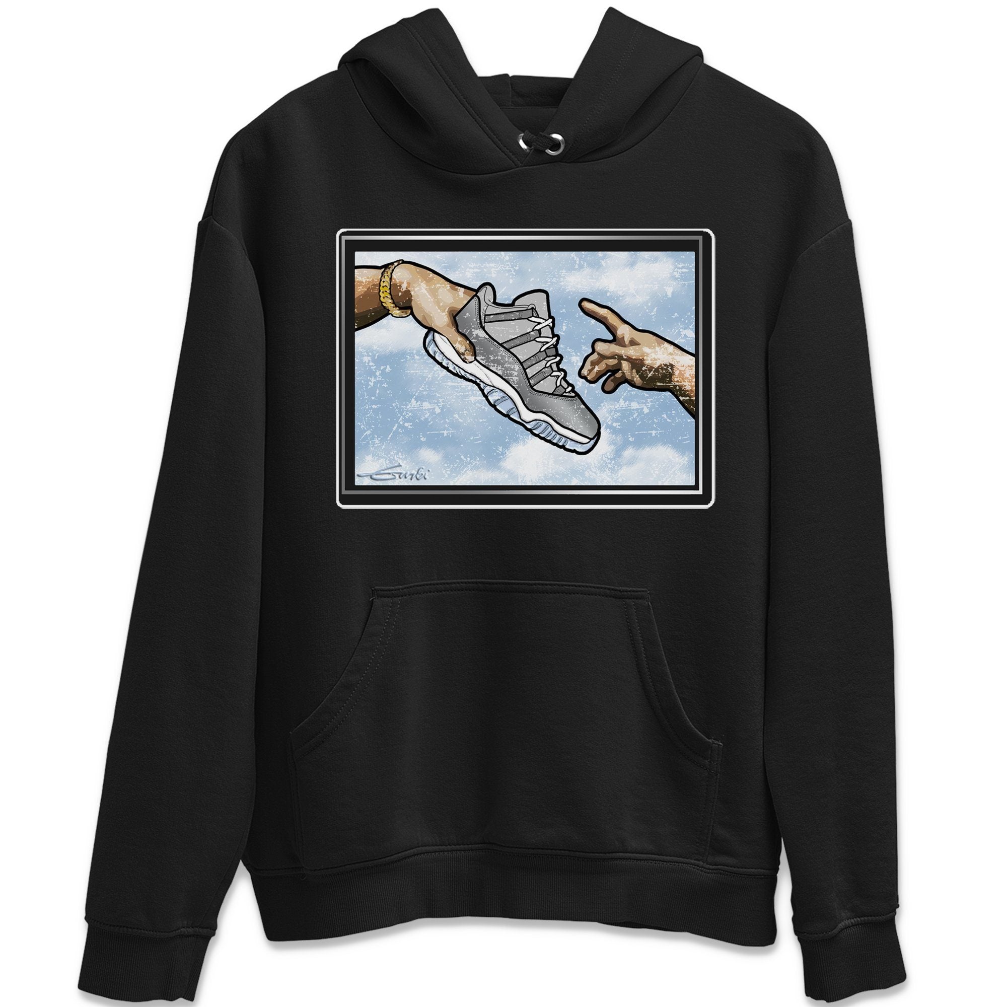 Jordan 11 Cool Grey Shirt To Match Jordans Adam's Creation Sneaker Tees Jordan 11 Cool Grey Drip Gear Zone Sneaker Matching Clothing Unisex Shirts