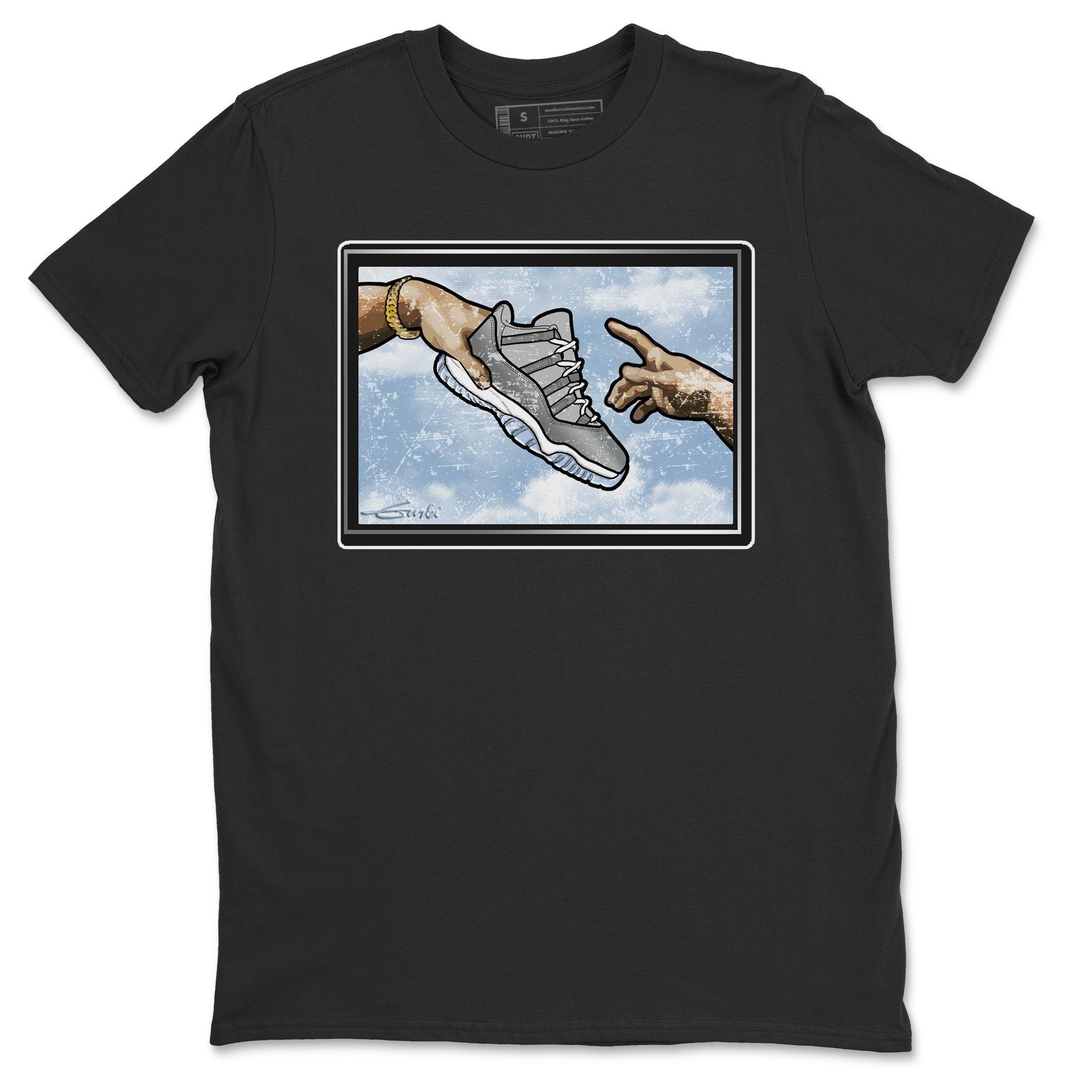 Jordan 11 Cool Grey Shirt To Match Jordans Adam's Creation Sneaker Tees Jordan 11 Cool Grey Drip Gear Zone Sneaker Matching Clothing Unisex Shirts