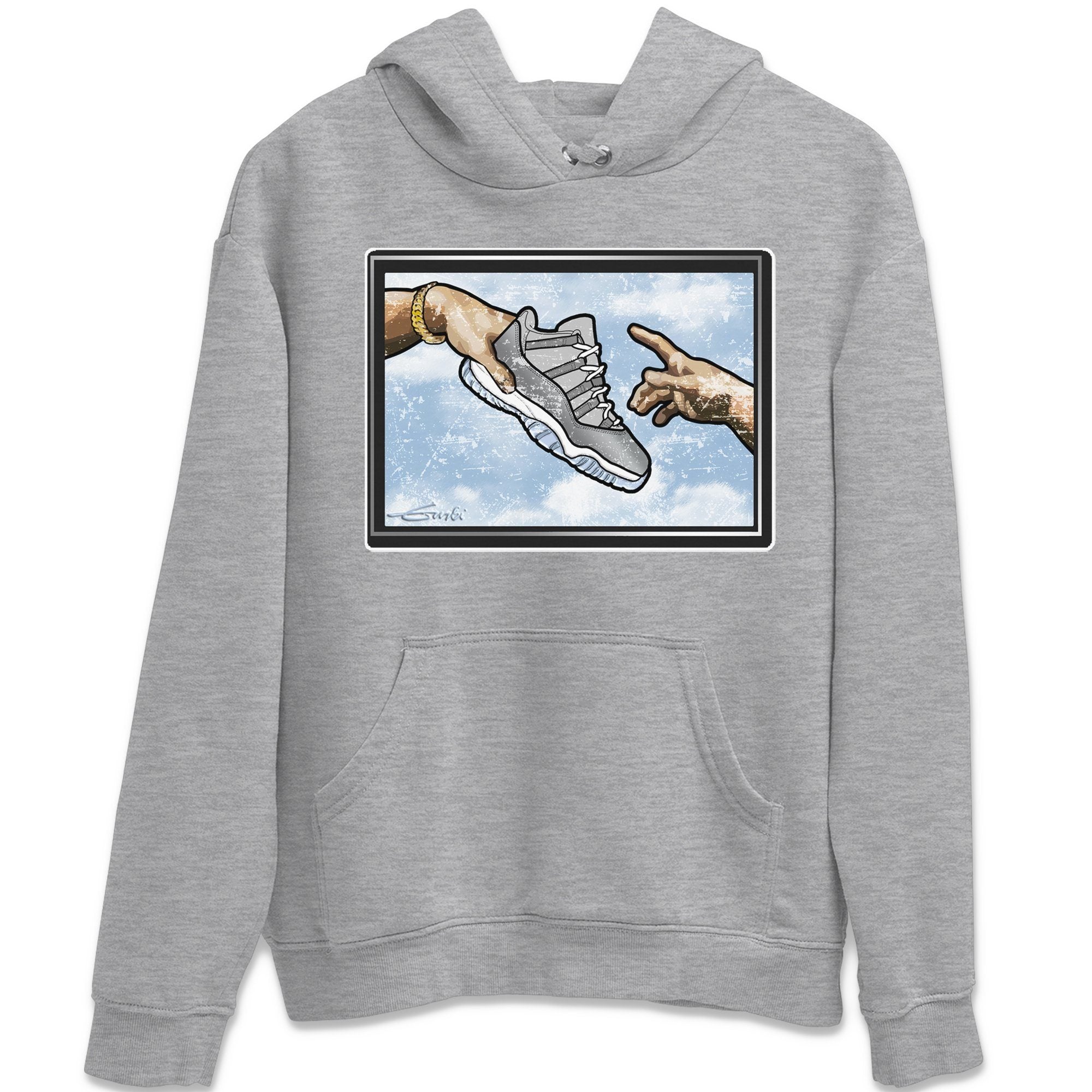 Jordan 11 Cool Grey Shirt To Match Jordans Adam's Creation Sneaker Tees Jordan 11 Cool Grey Drip Gear Zone Sneaker Matching Clothing Unisex Shirts