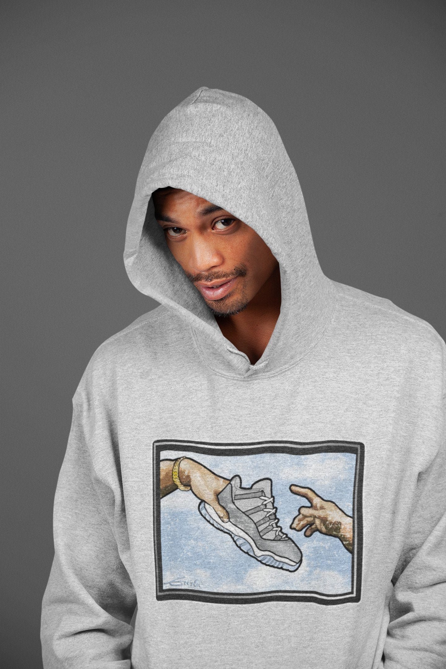 Jordan 11 Cool Grey Shirt To Match Jordans Adam's Creation Sneaker Tees Jordan 11 Cool Grey Drip Gear Zone Sneaker Matching Clothing Unisex Shirts